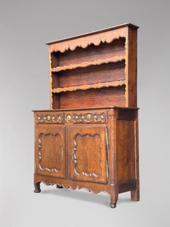 18th Century French Provincial Walnut Buffet or Vaisselier