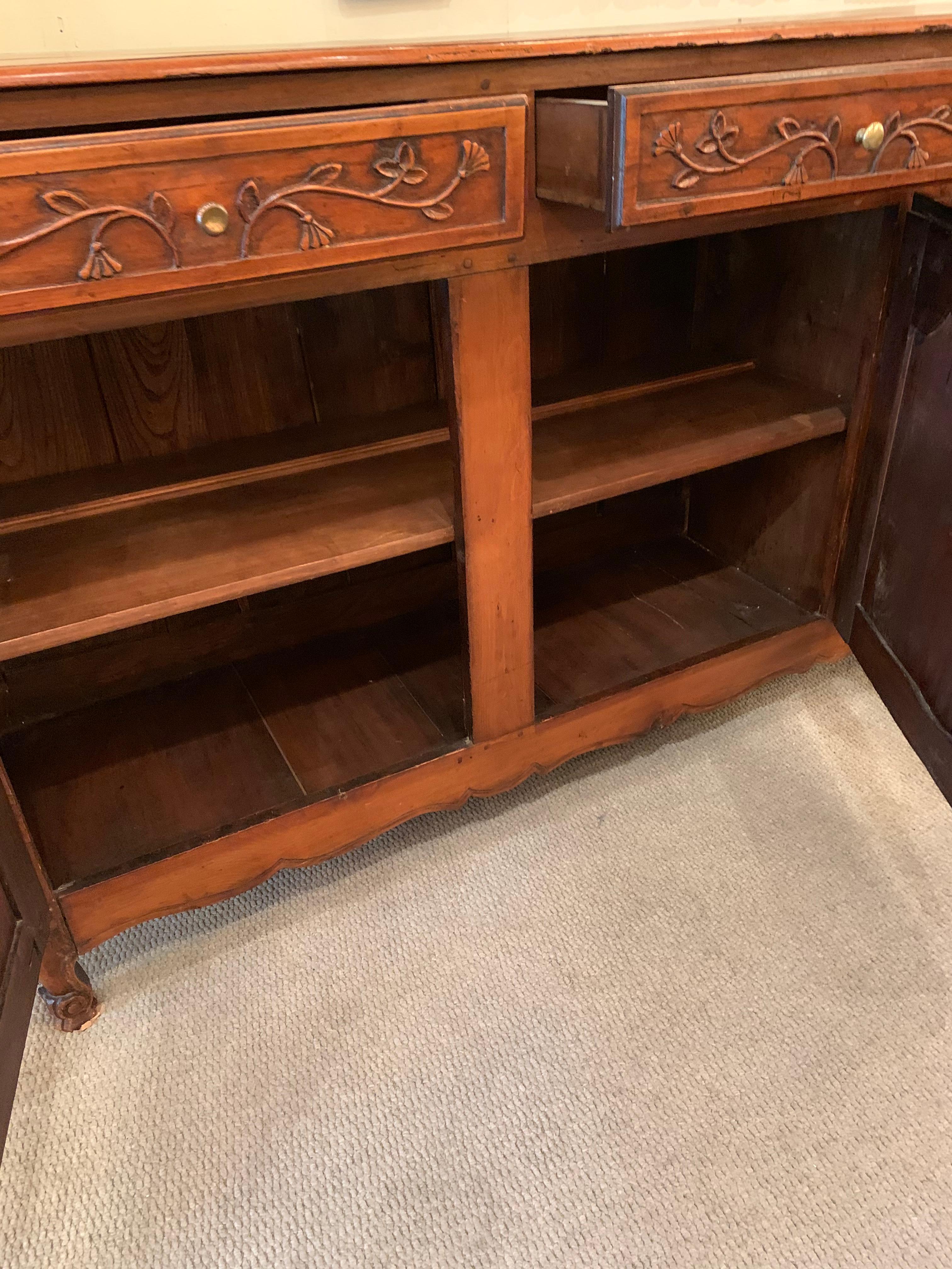 18th Century French Provincial Walnut Enfilade For Sale 4