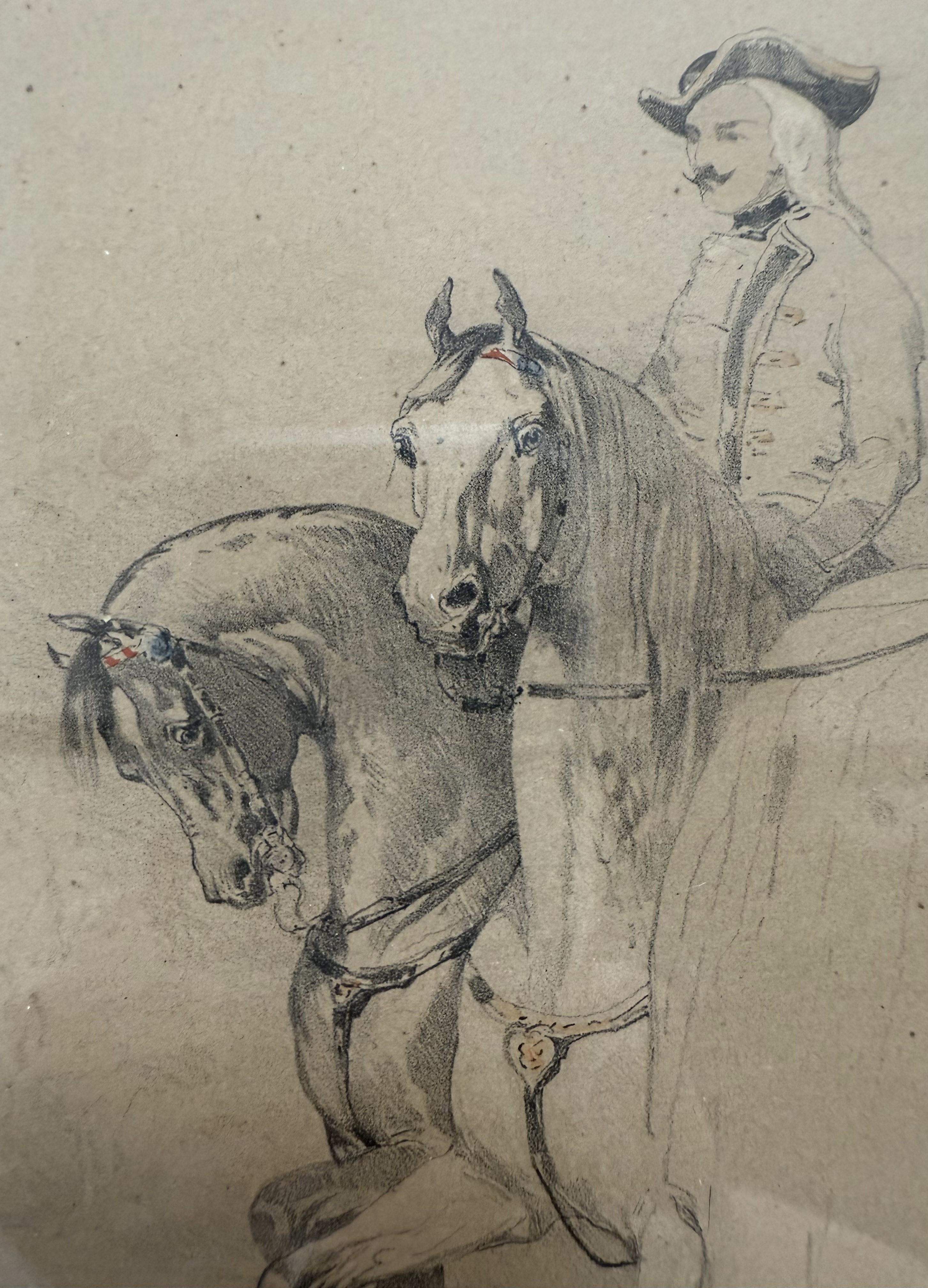 18th Century and Earlier 18th Century French Provincial Watercolor For Sale