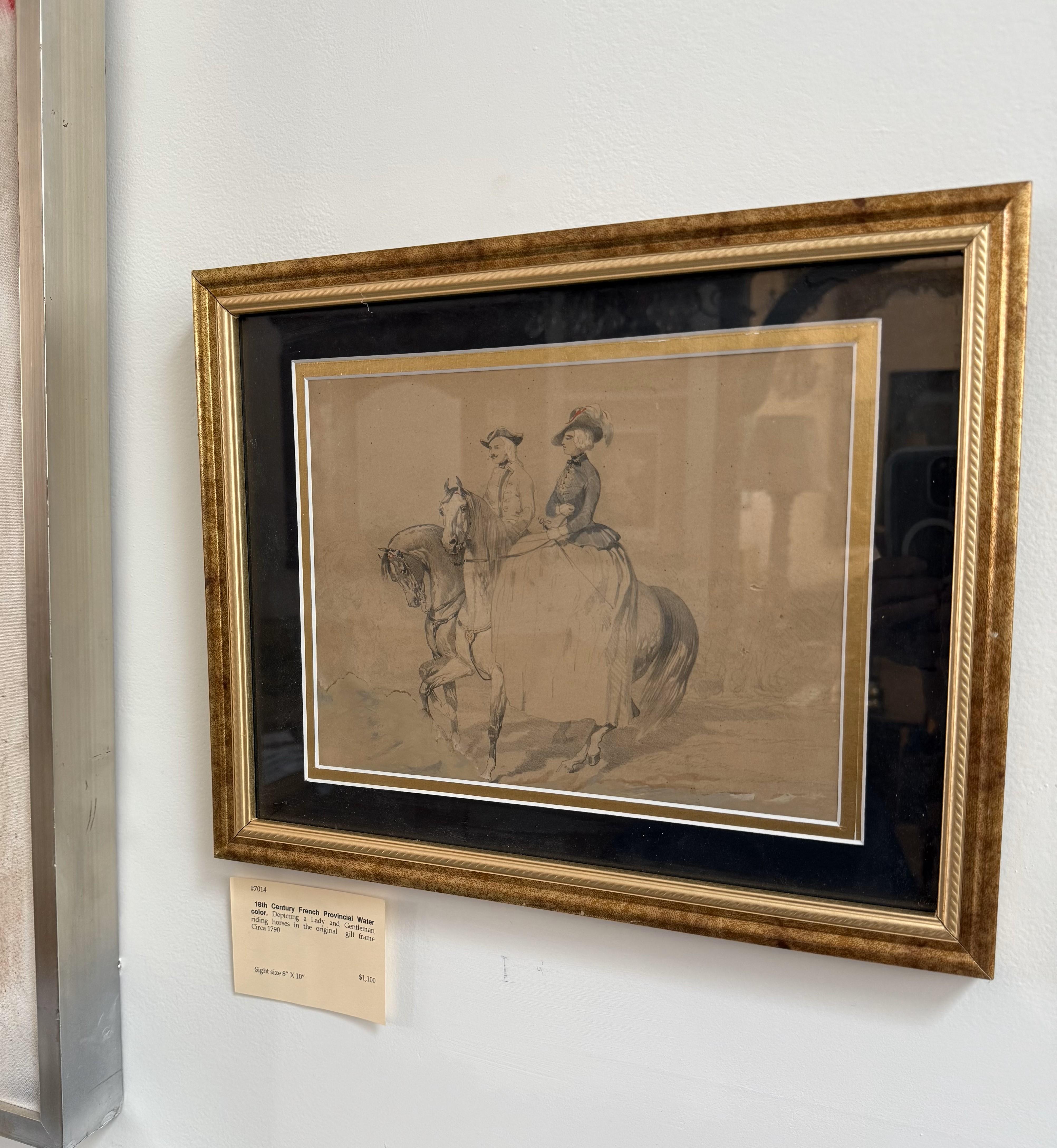 18th Century French Provincial Watercolor For Sale 2