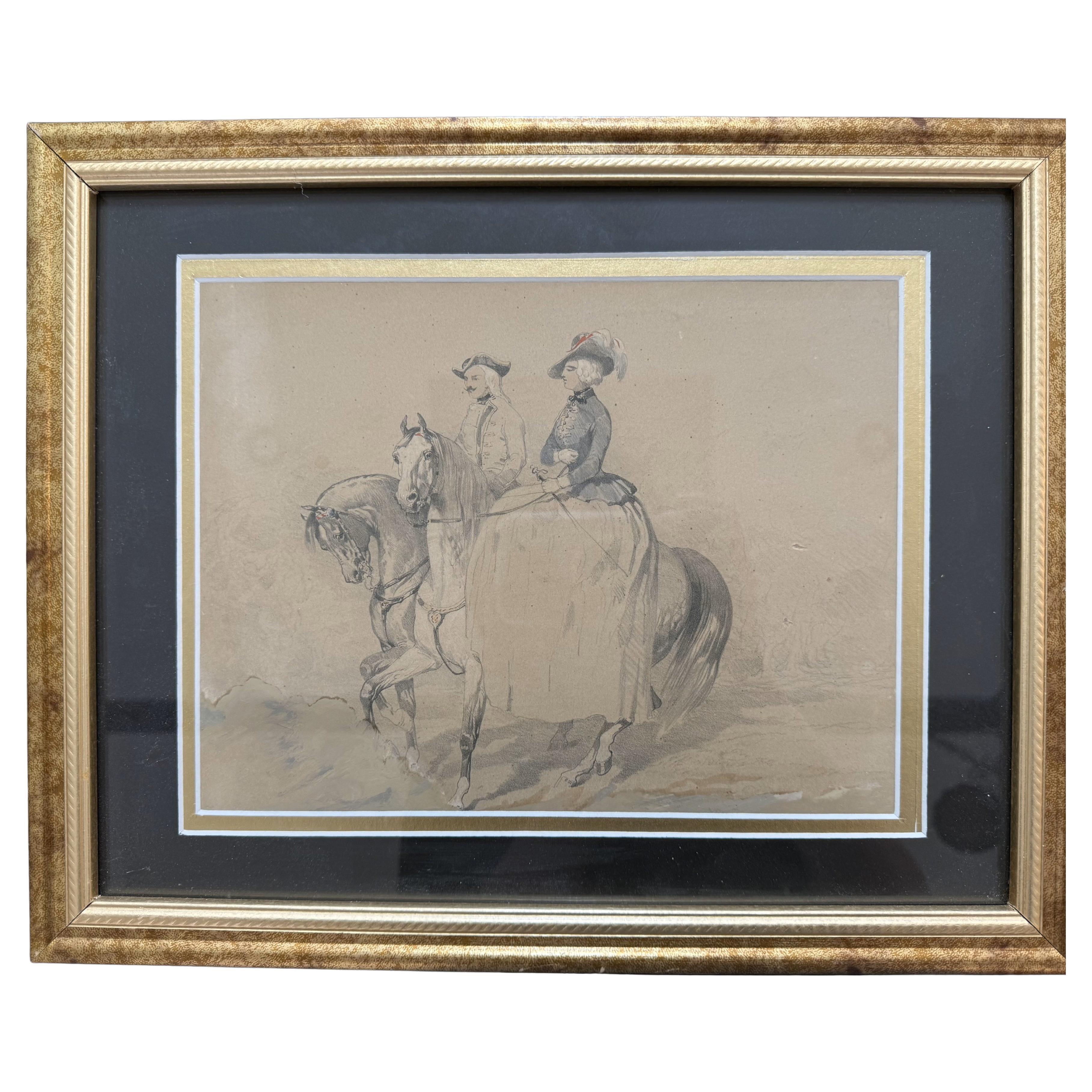 18th Century French Provincial Watercolor