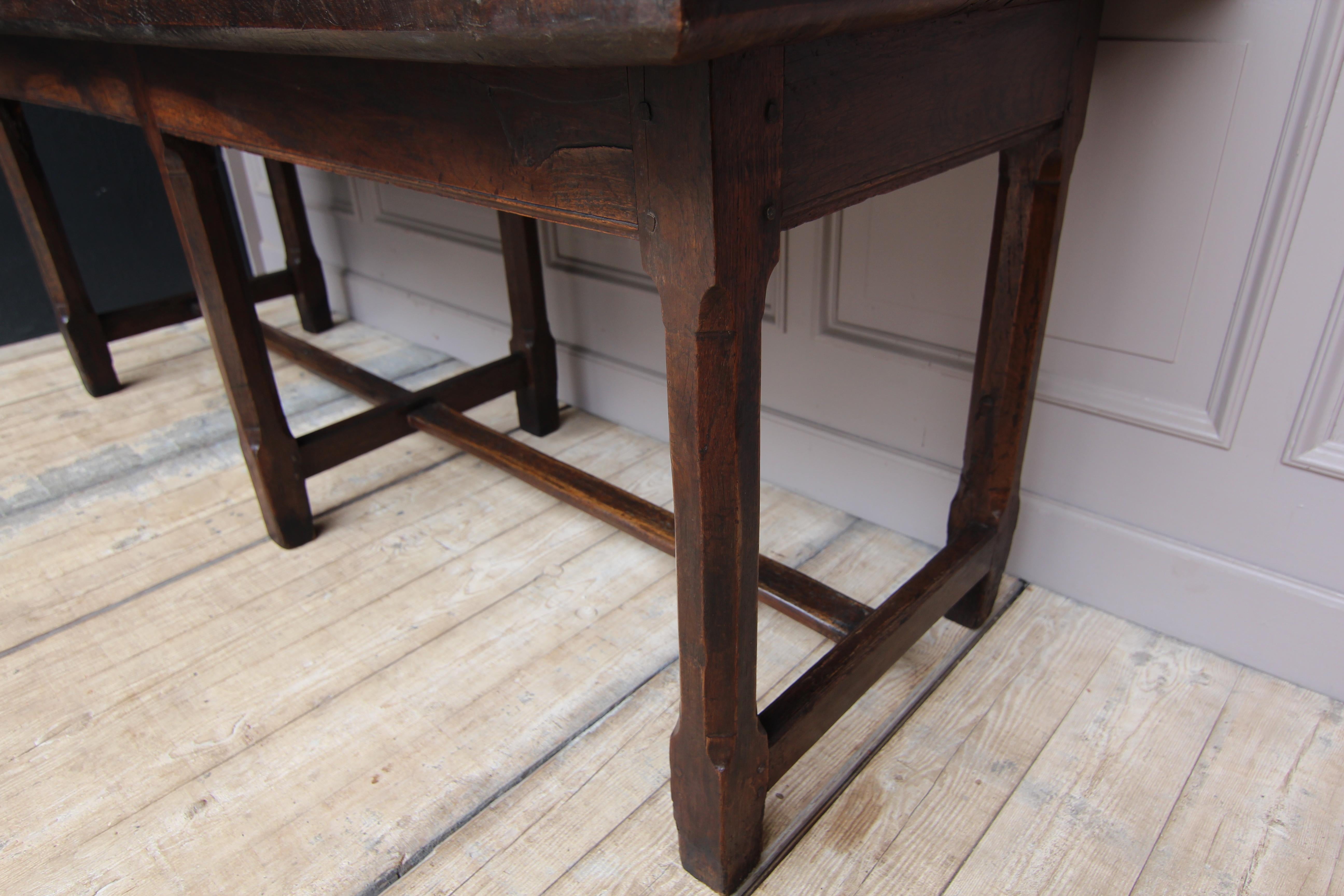 18th Century French Refectory or Dining Table Made of Oak 8