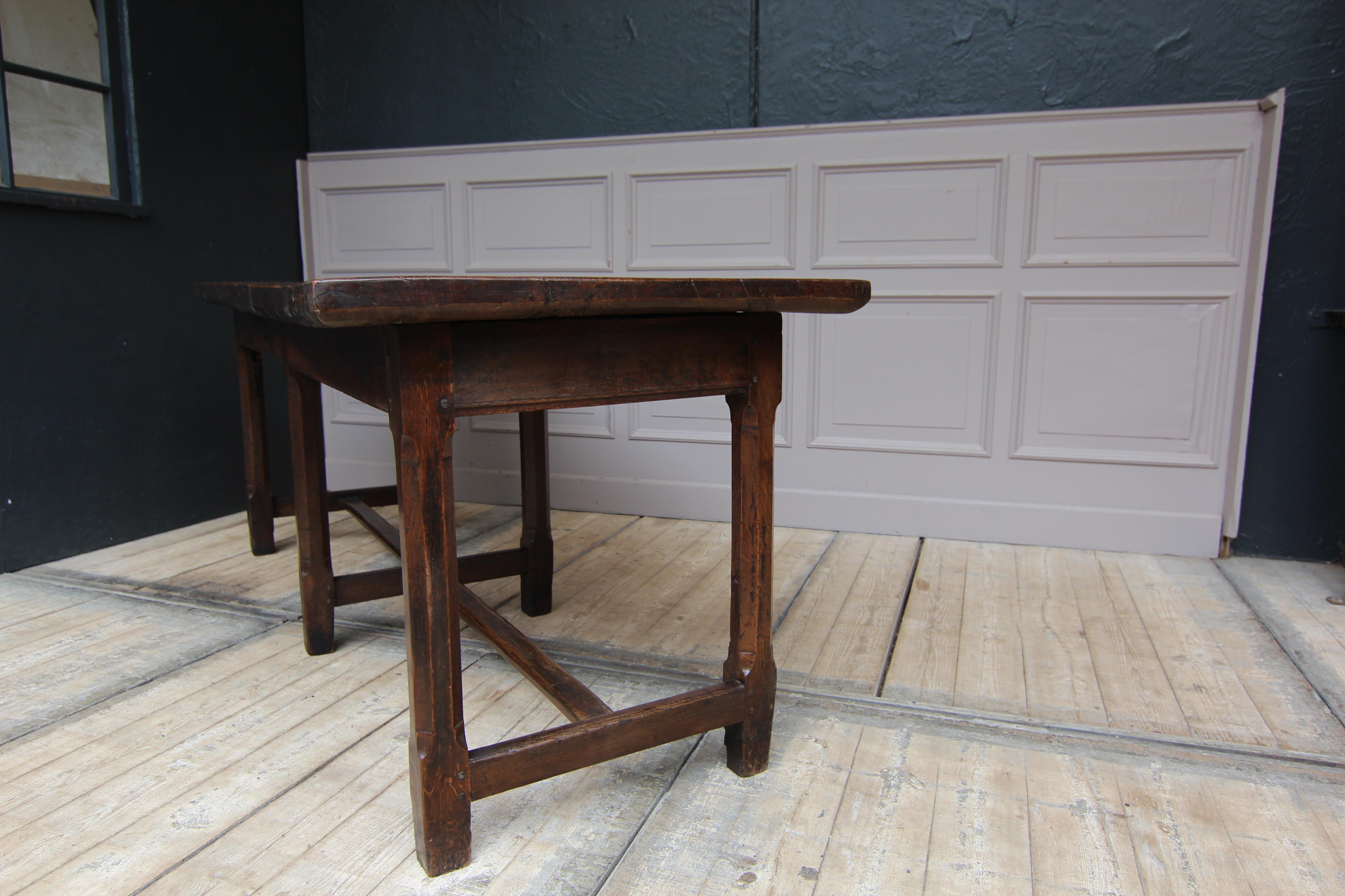 18th Century French Refectory or Dining Table Made of Oak 15