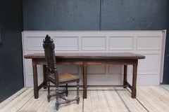 18th Century French Refectory or Dining Table Made of Oak
