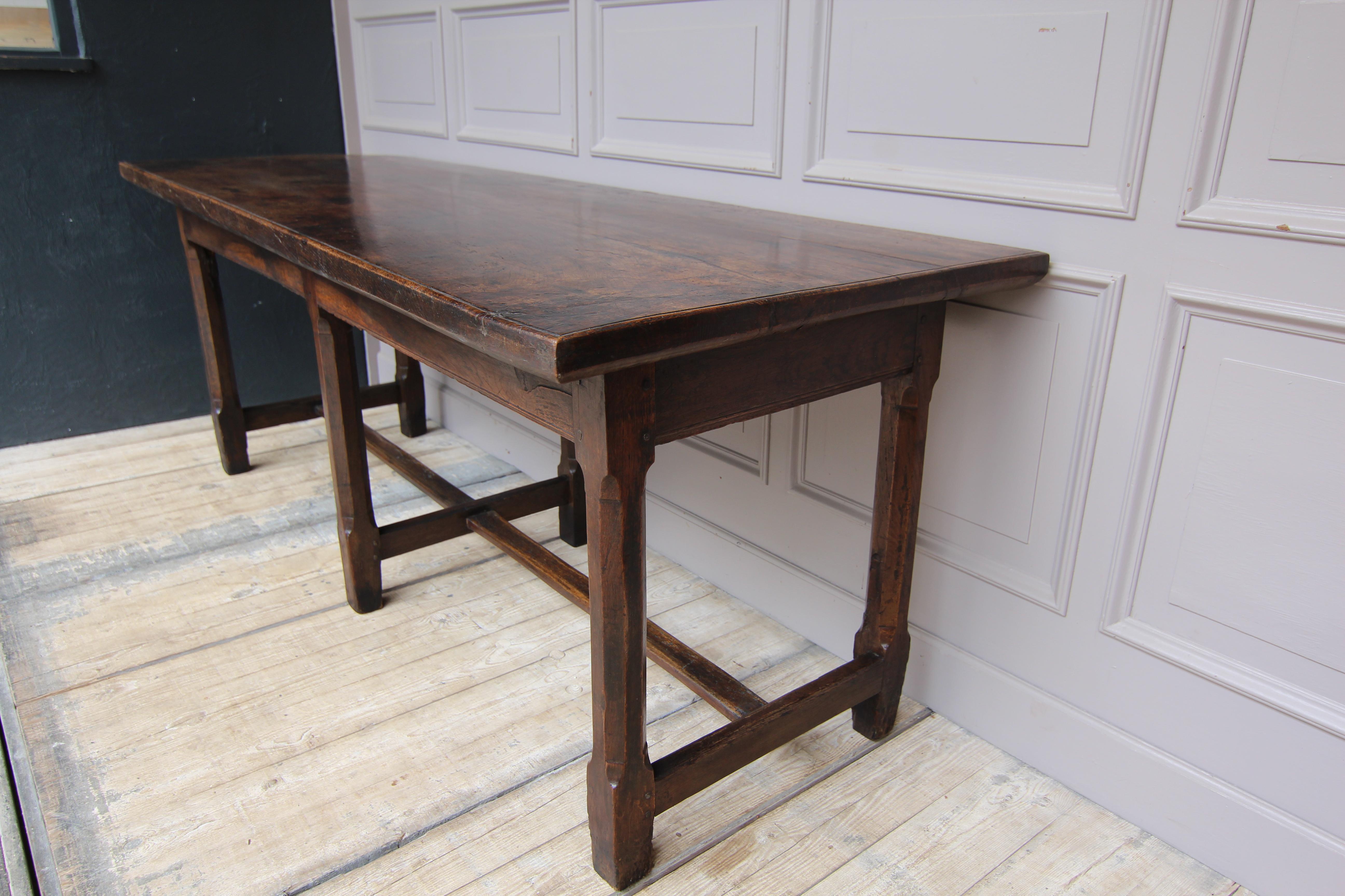 18th Century French Refectory or Dining Table Made of Oak 1