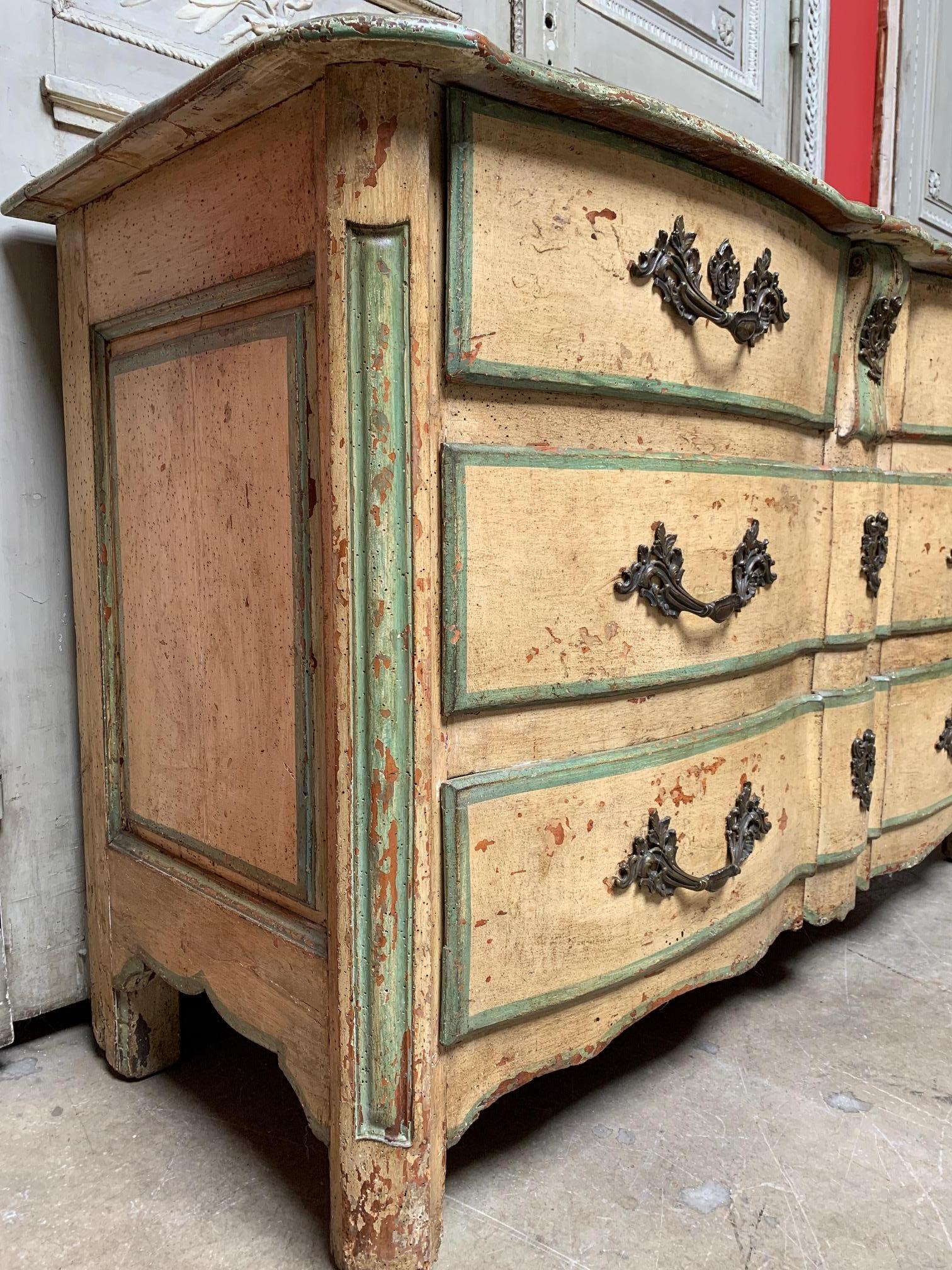 18th Century French Regence Commode with a Painted Finish 1