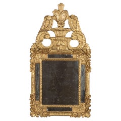 18th Century French Regence Gilded Parclose Mirror