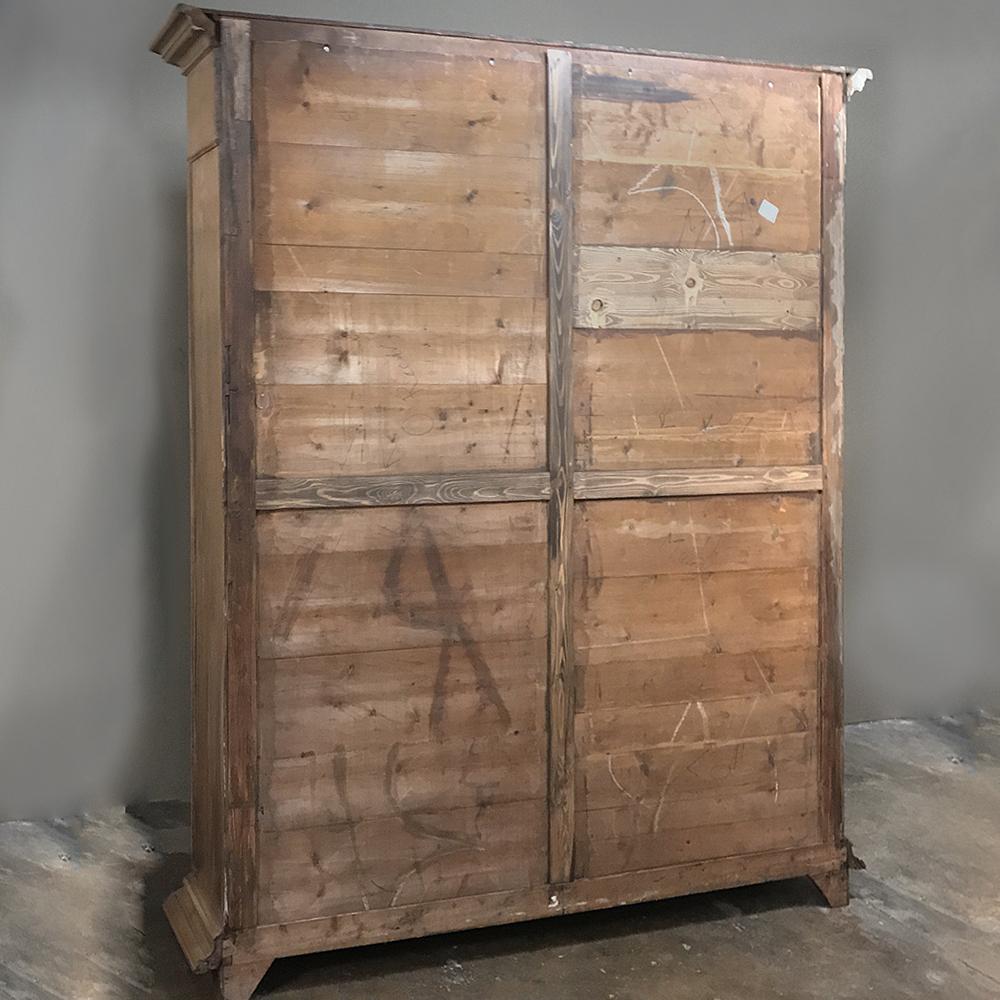 18th Century French Regence Stripped Oak Bookcase 4