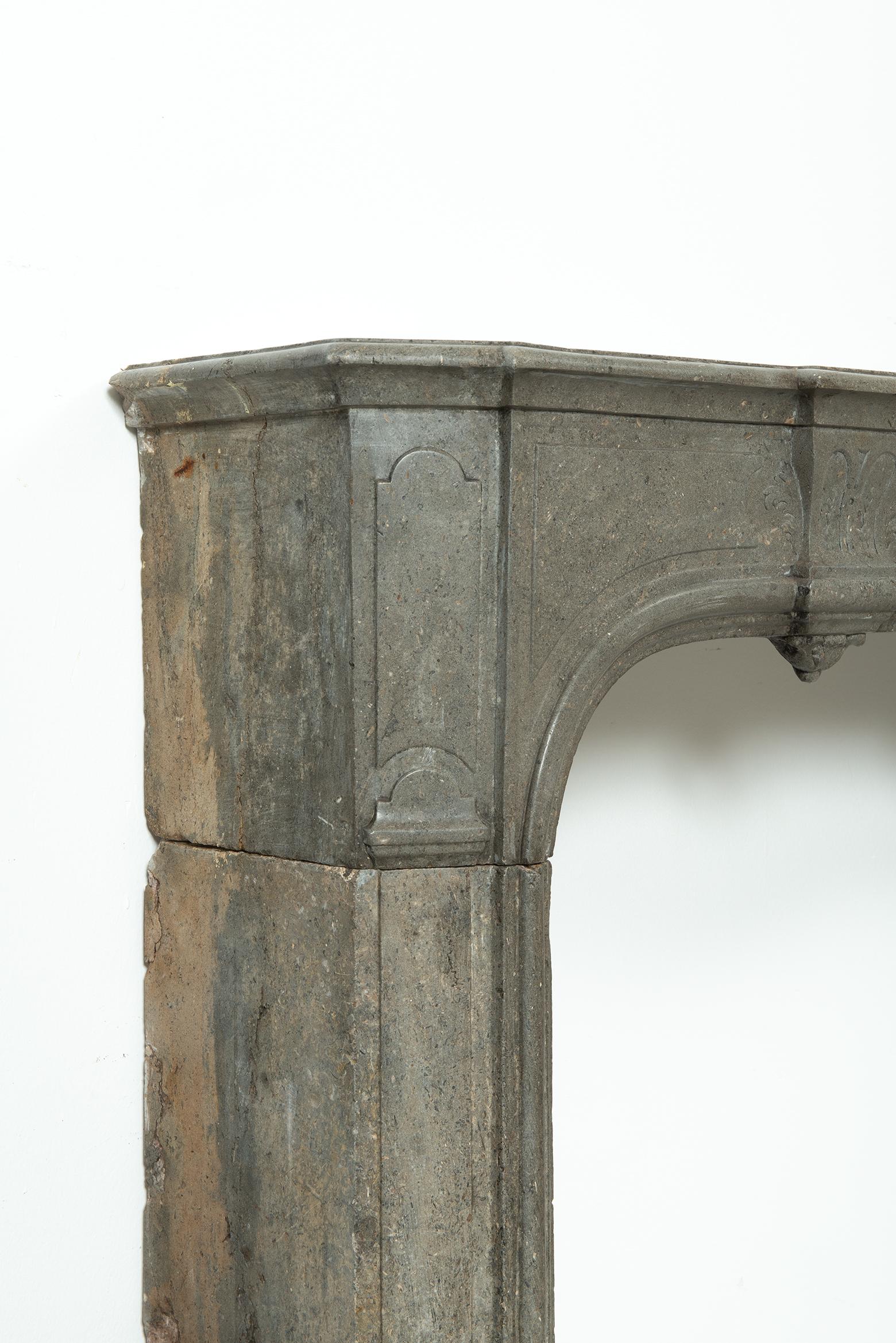 Stone 18th Century French Régence Style Fireplace For Sale