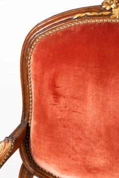 18th Century French Regence Walnut Armchairs