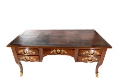 18th Century French Regence Walnut Bureau Plat