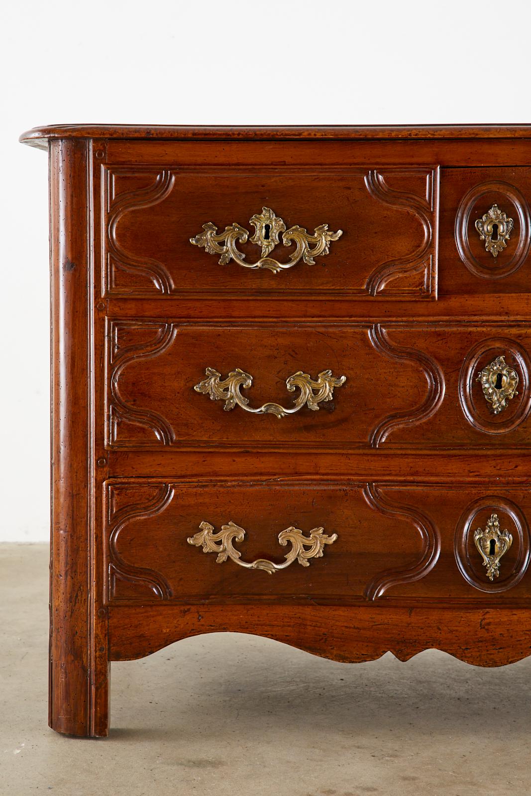 18th Century French Regence Walnut Commode or Chest 3