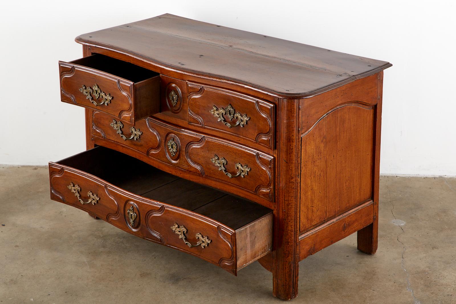 Hand-Crafted 18th Century French Regence Walnut Commode or Chest