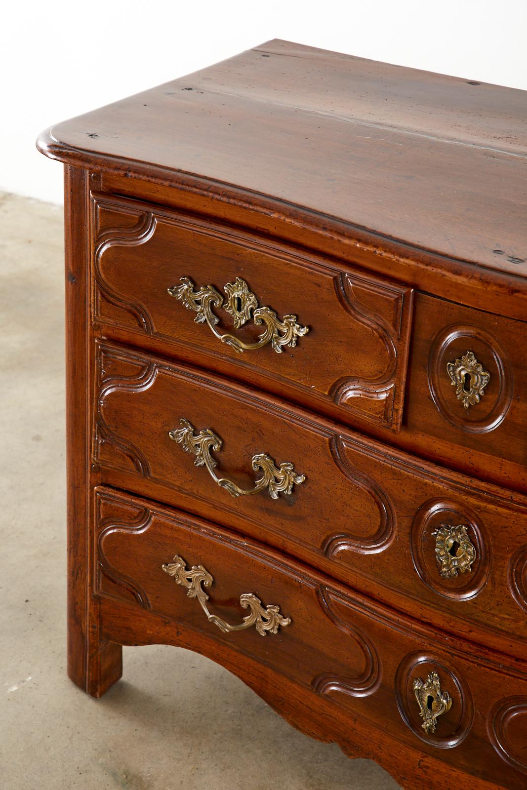 18th Century French Regence Walnut Commode or Chest 2