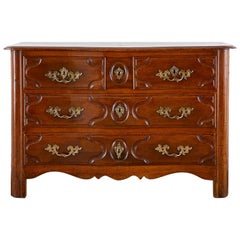 18th Century French Regence Walnut Commode or Chest