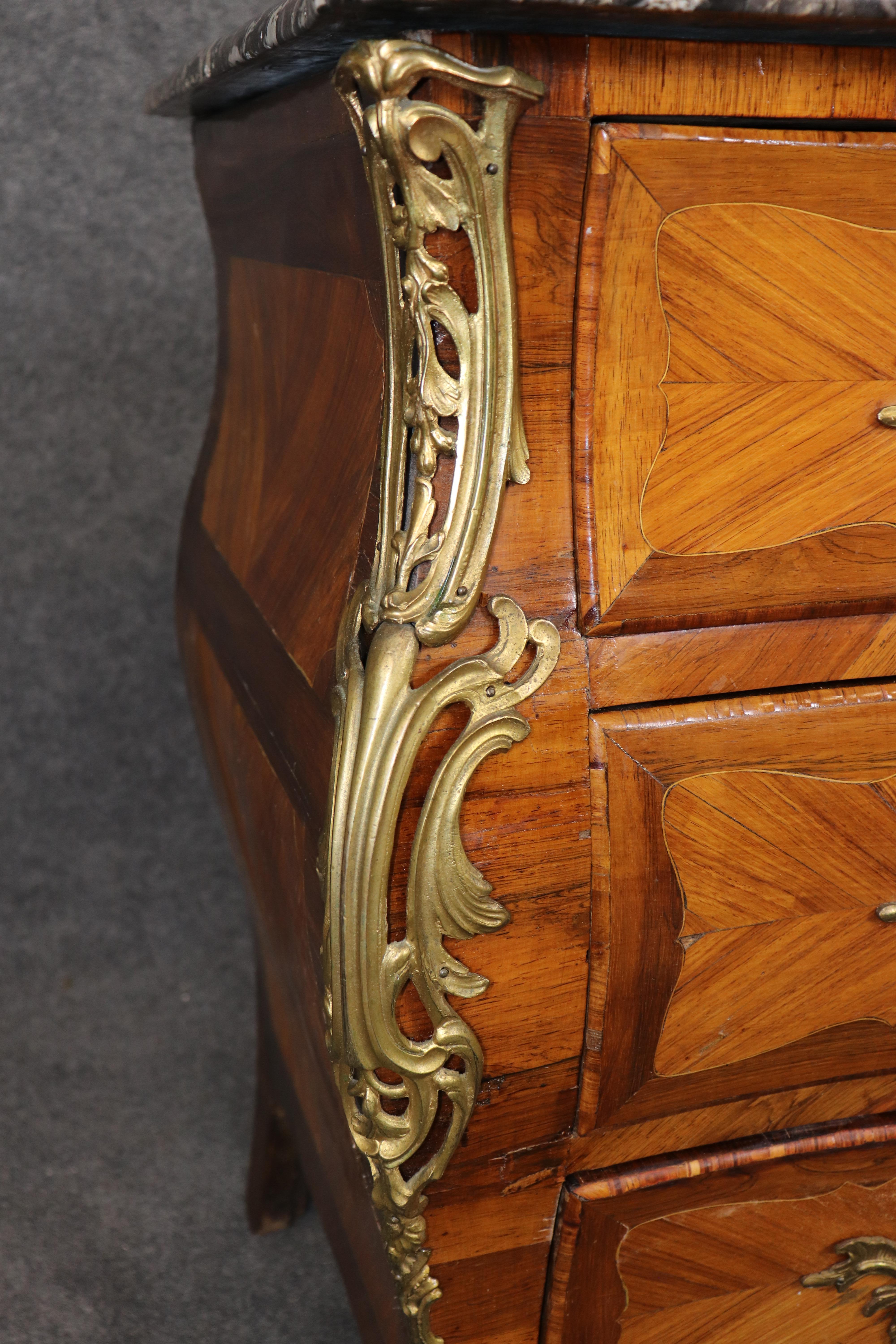 18th century French Regency Bronze Mounted Commode By Louis Pelletier c. 1760 For Sale 4