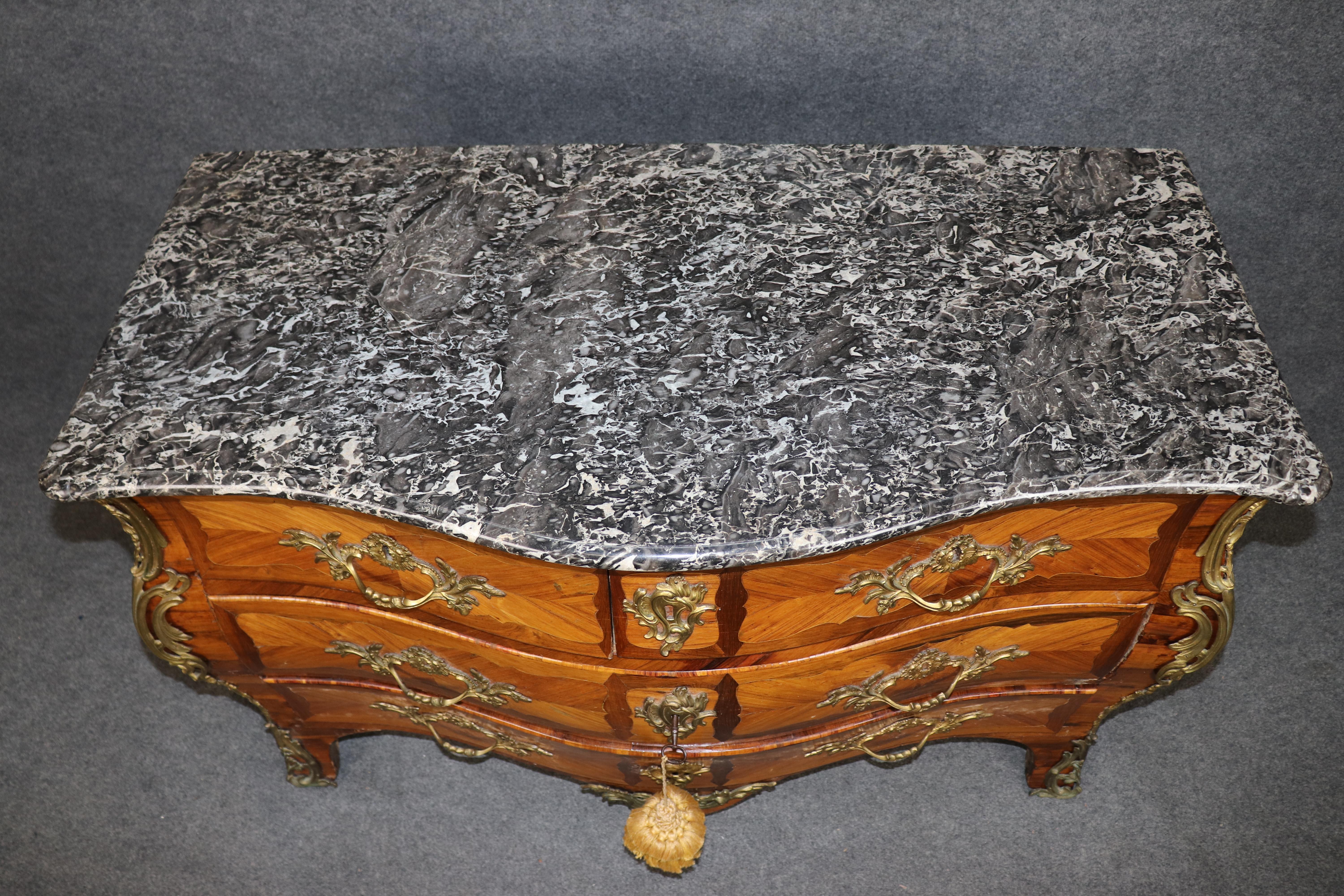 Louis XV 18th century French Regency Bronze Mounted Commode By Louis Pelletier c. 1760 For Sale