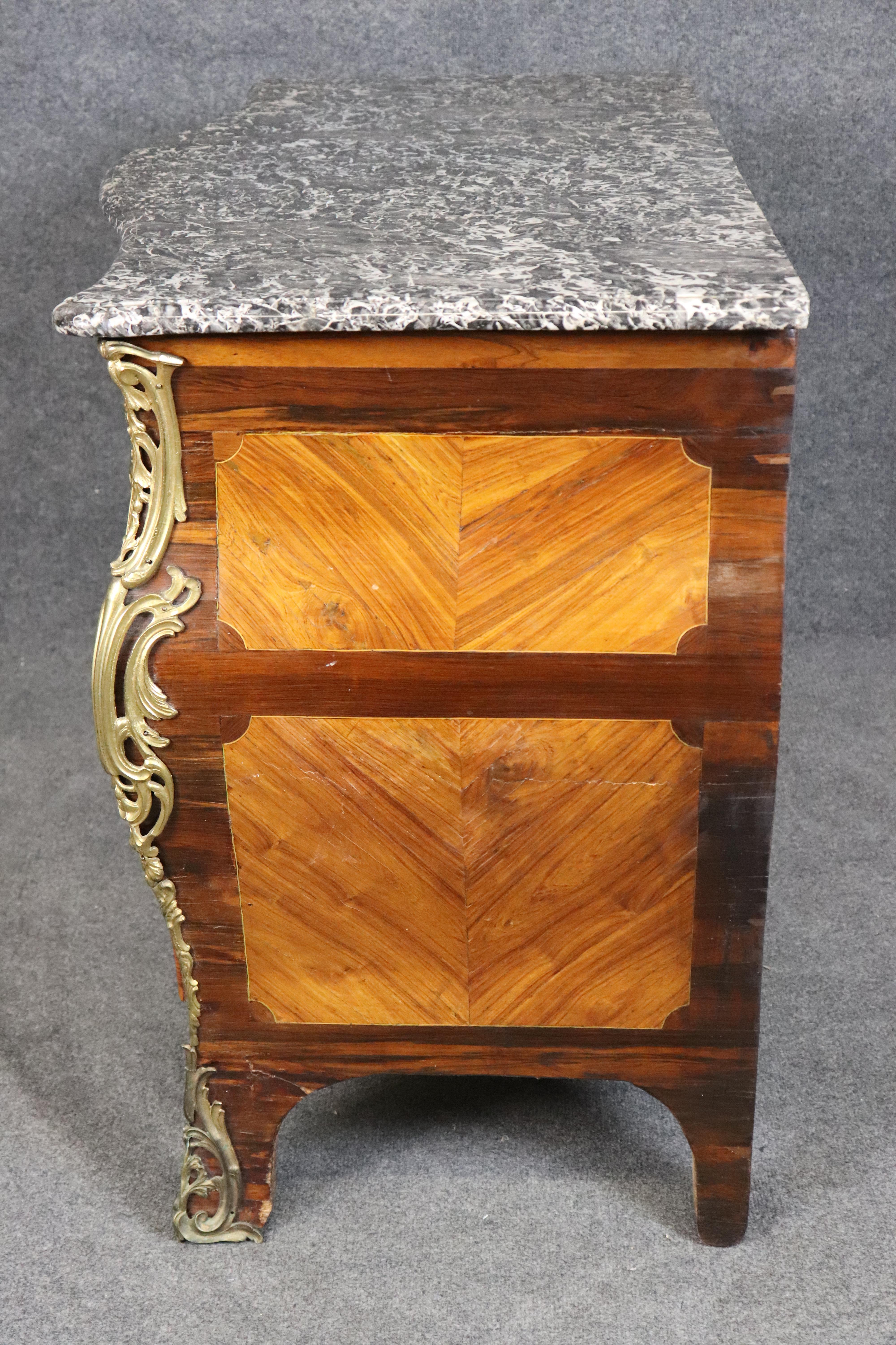 Mid-18th Century 18th century French Regency Bronze Mounted Commode By Louis Pelletier c. 1760 For Sale