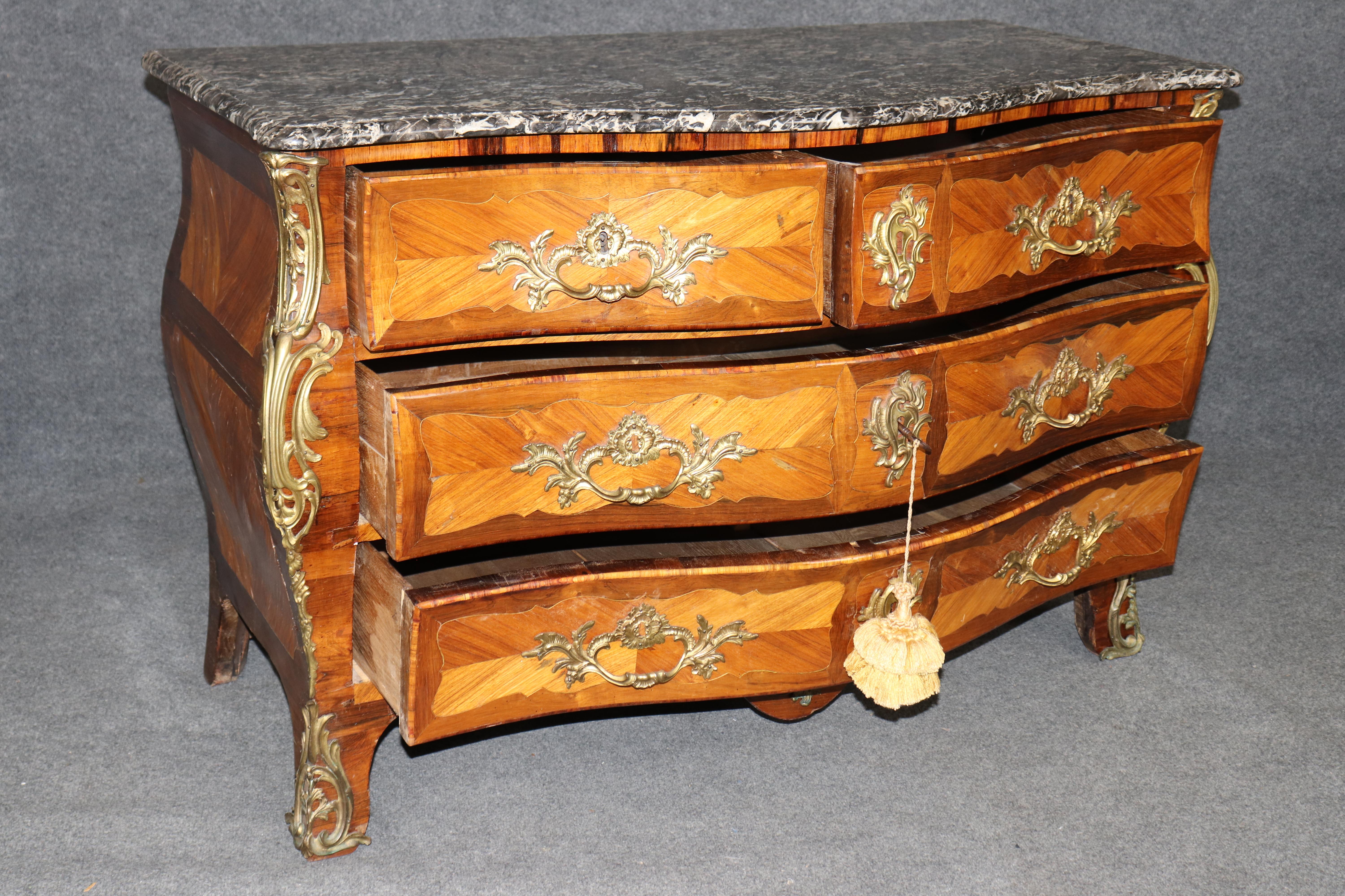 18th century French Regency Bronze Mounted Commode By Louis Pelletier c. 1760 For Sale 1