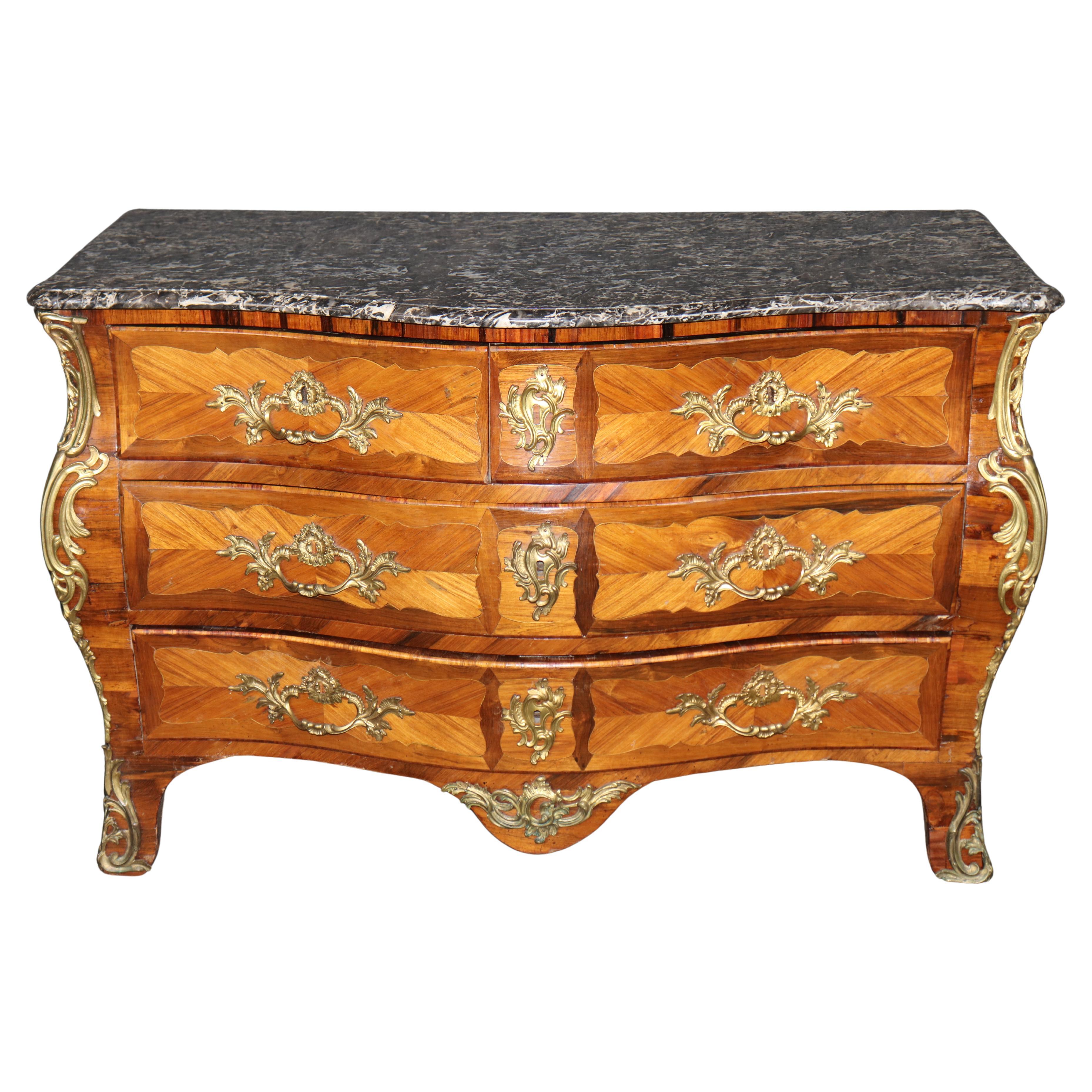 18th century French Regency Bronze Mounted Commode By Louis Pelletier c. 1760 For Sale