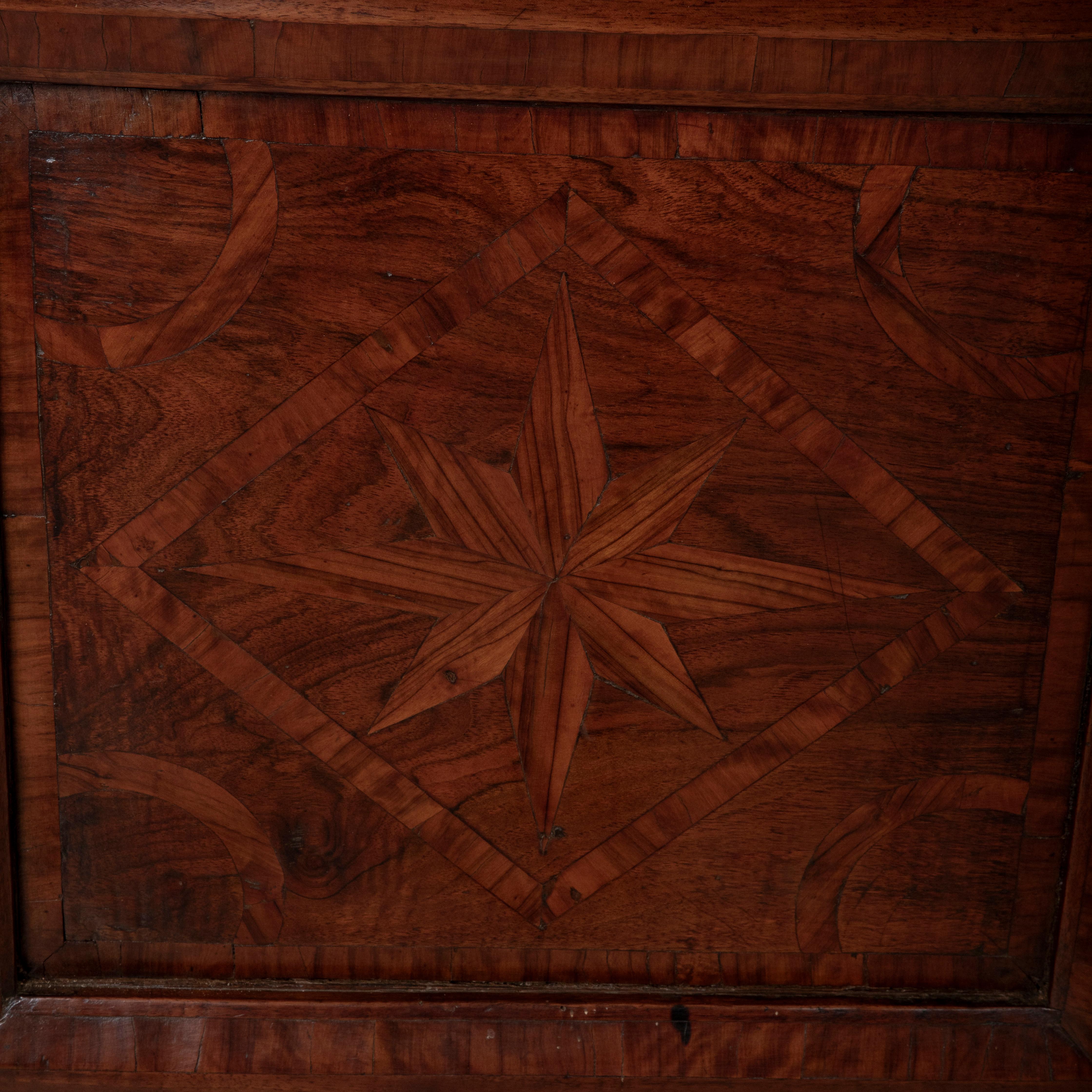 18th Century French Regency Period Walnut and Rosewood Marquetry Cabinet 6