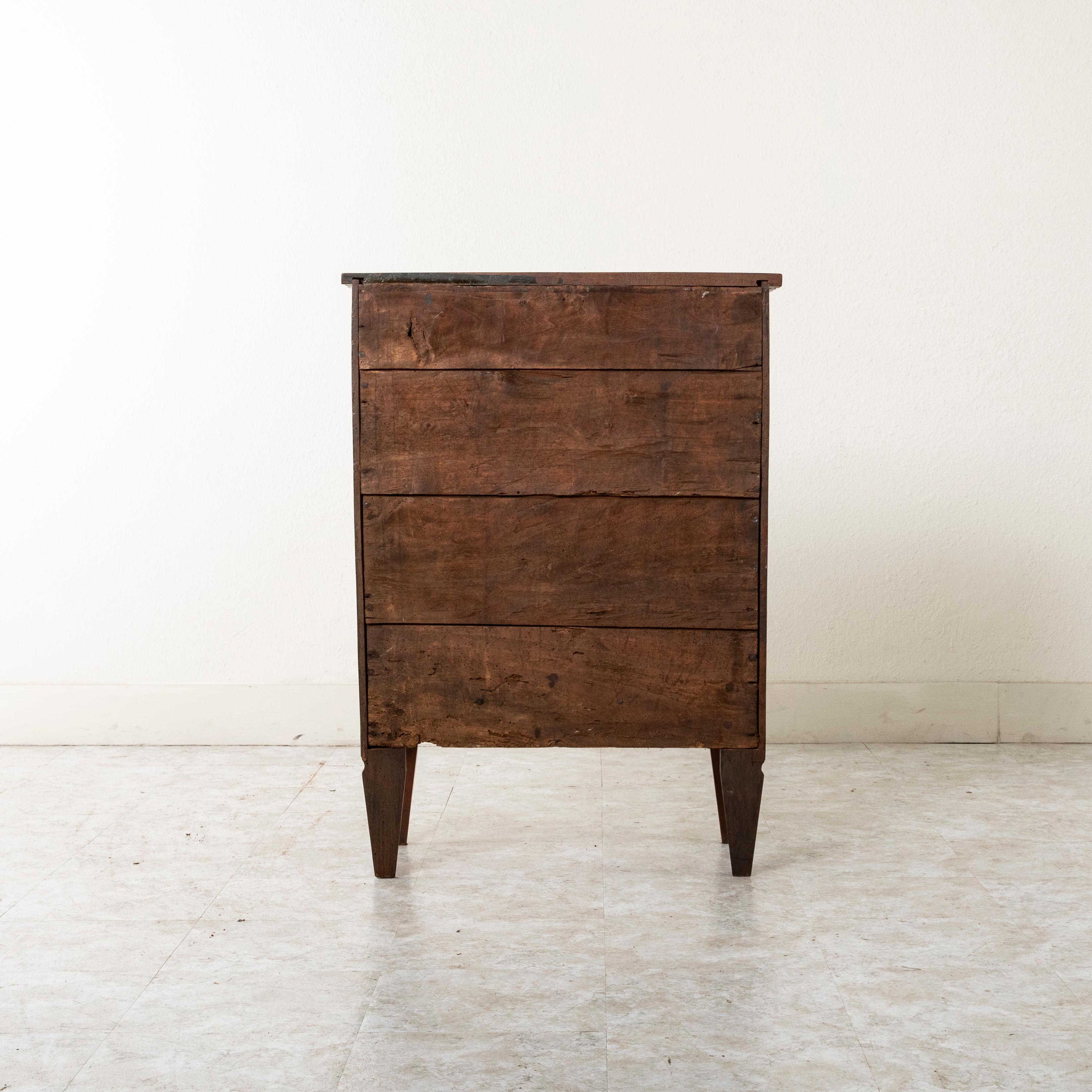 18th Century French Regency Period Walnut and Rosewood Marquetry Cabinet In Good Condition In Fayetteville, AR