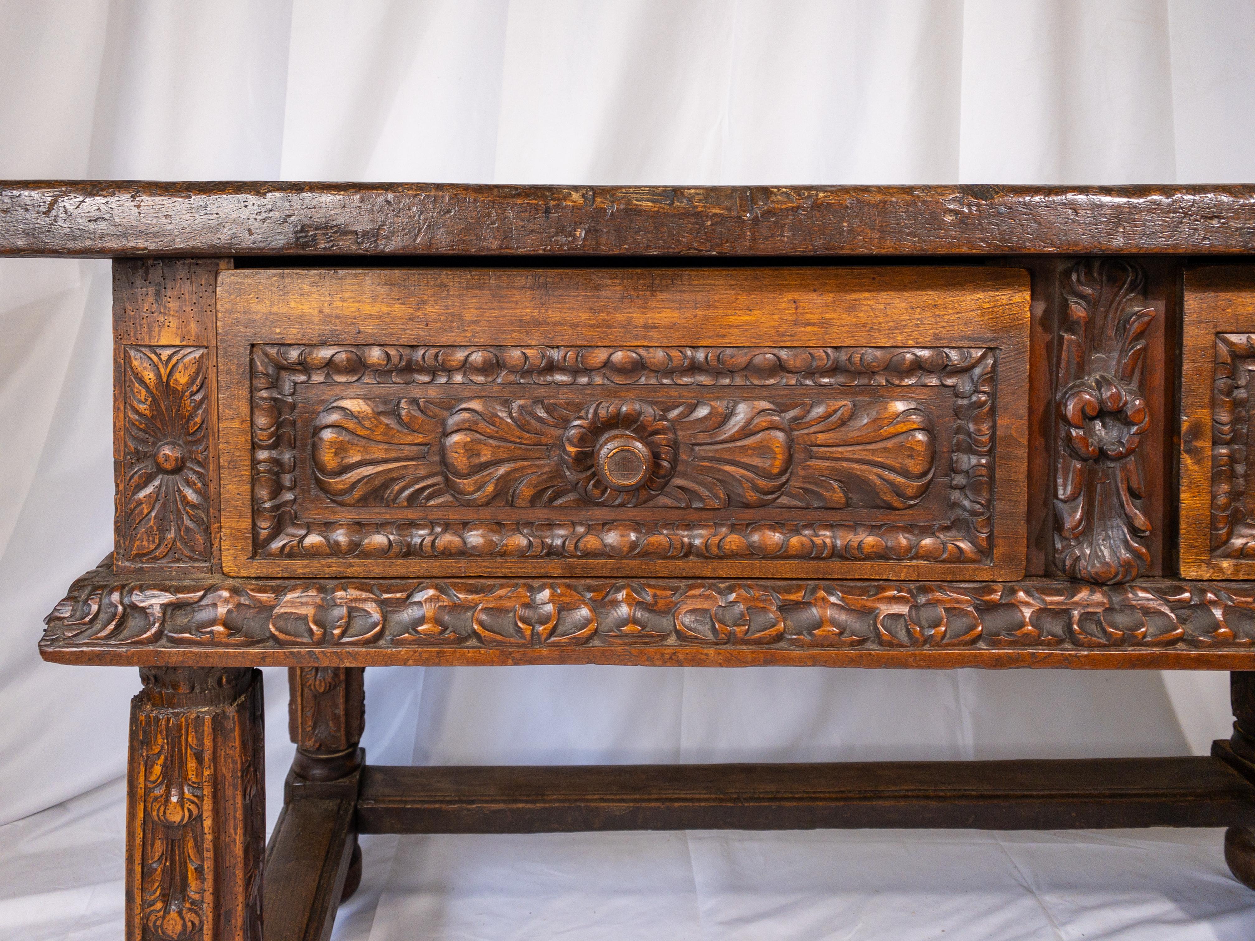 18th Century and Earlier 18th Century French Renaissance Console Table For Sale