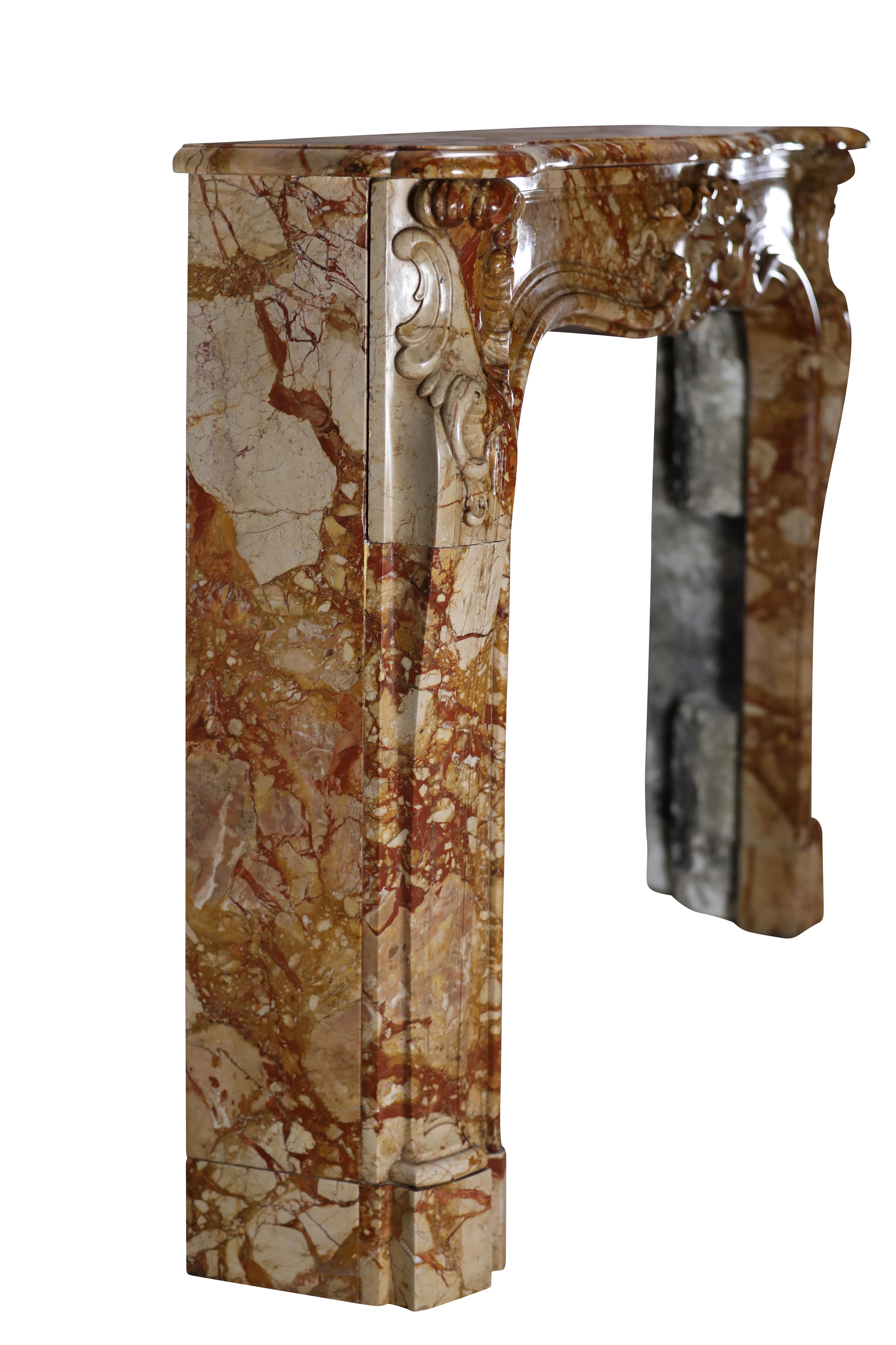 Chimenea French Rococo del Siglo XVIII en Mármol Real de Exclusive Design en venta 9