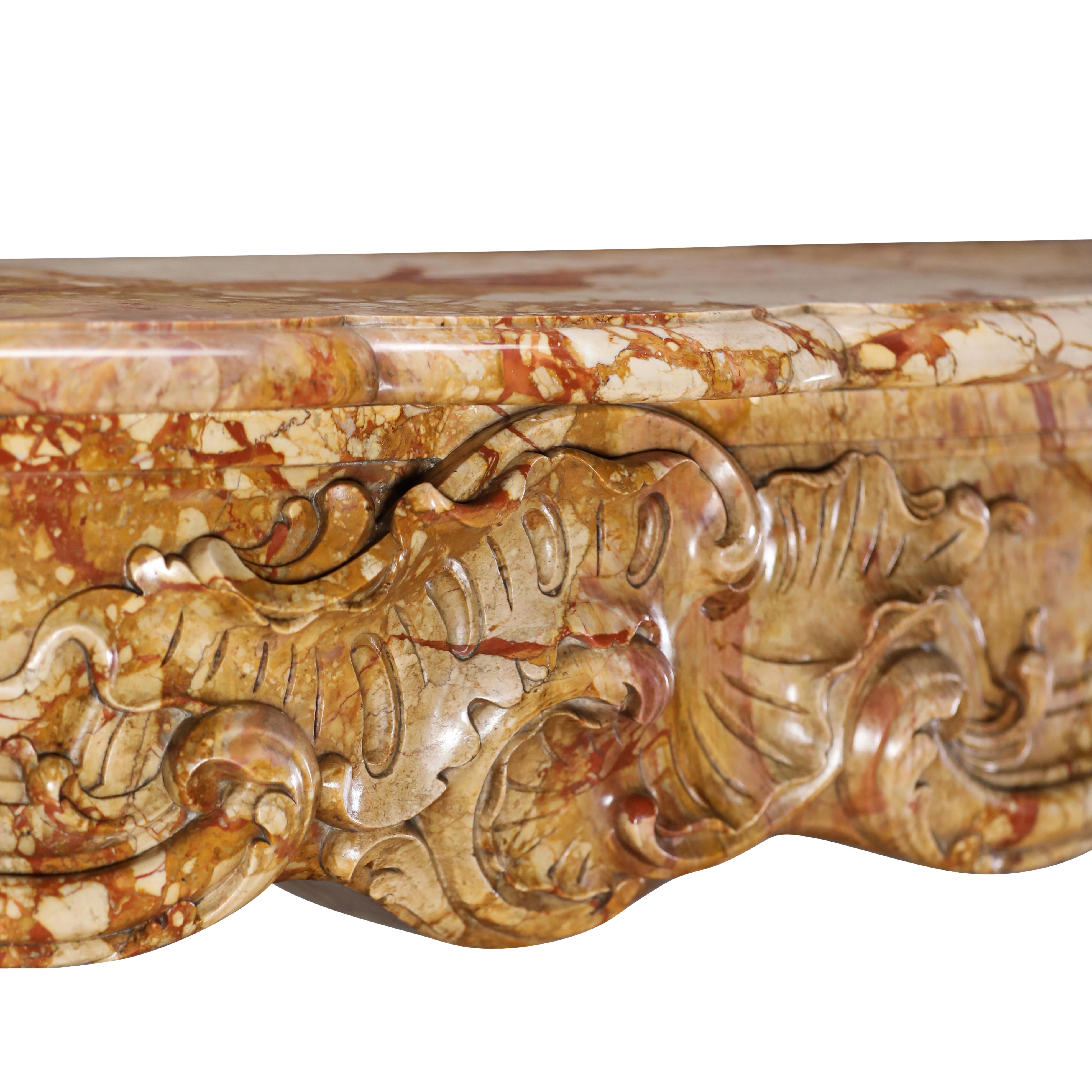 Chimenea French Rococo del Siglo XVIII en Mármol Real de Exclusive Design en venta 10