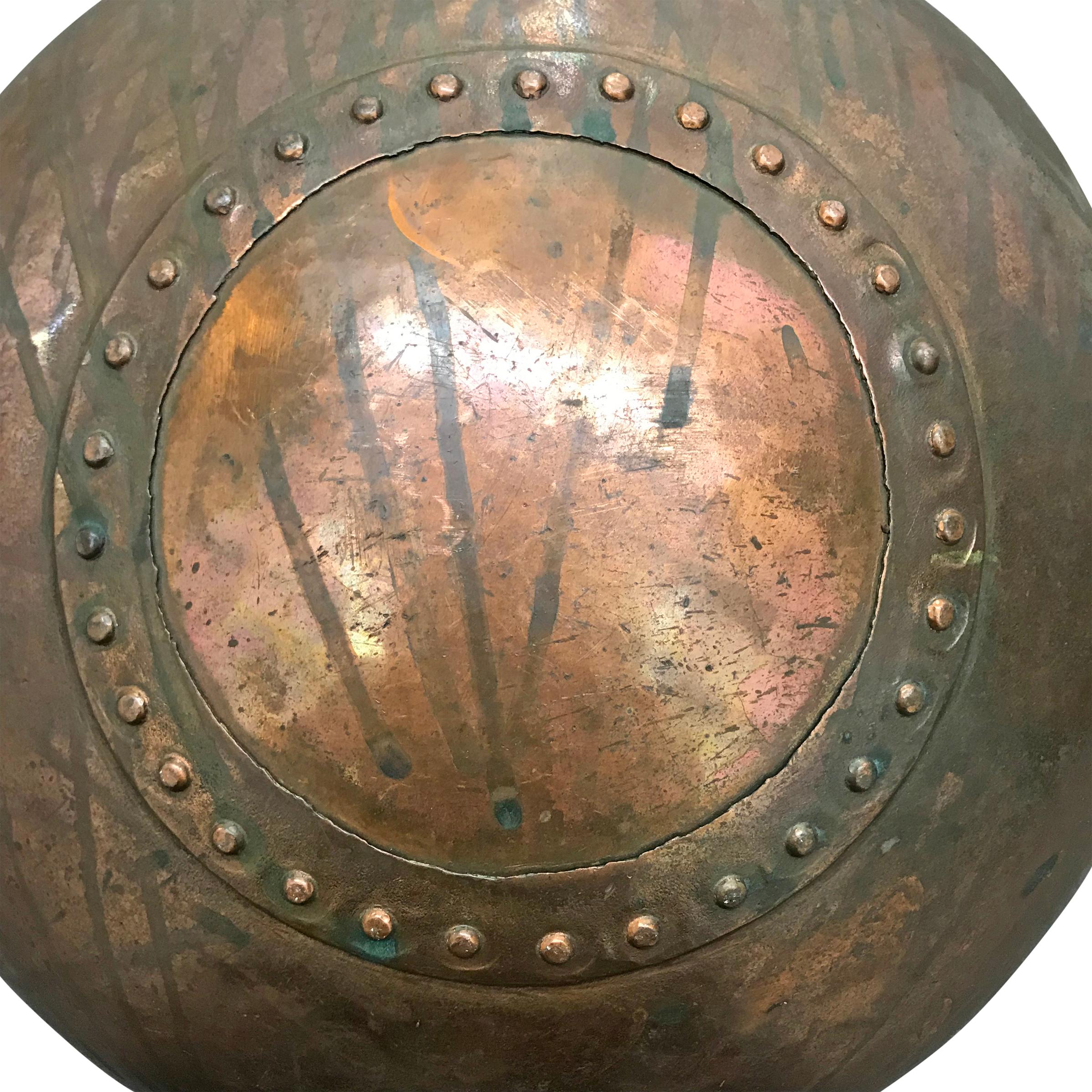 Pot de confectionneur français du 18ème siècle en cuivre riveté en vente 2