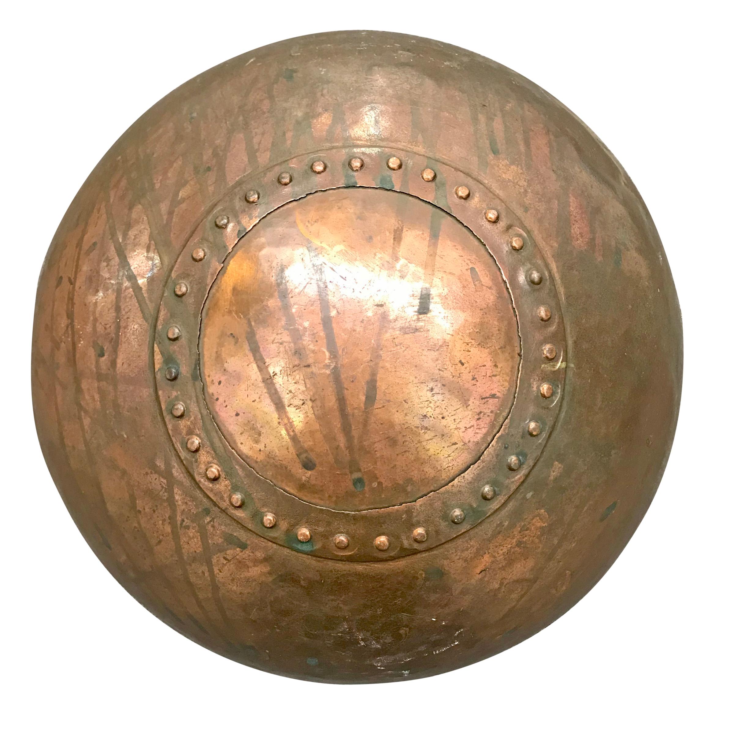 Pot de confectionneur français du 18ème siècle en cuivre riveté en vente 1