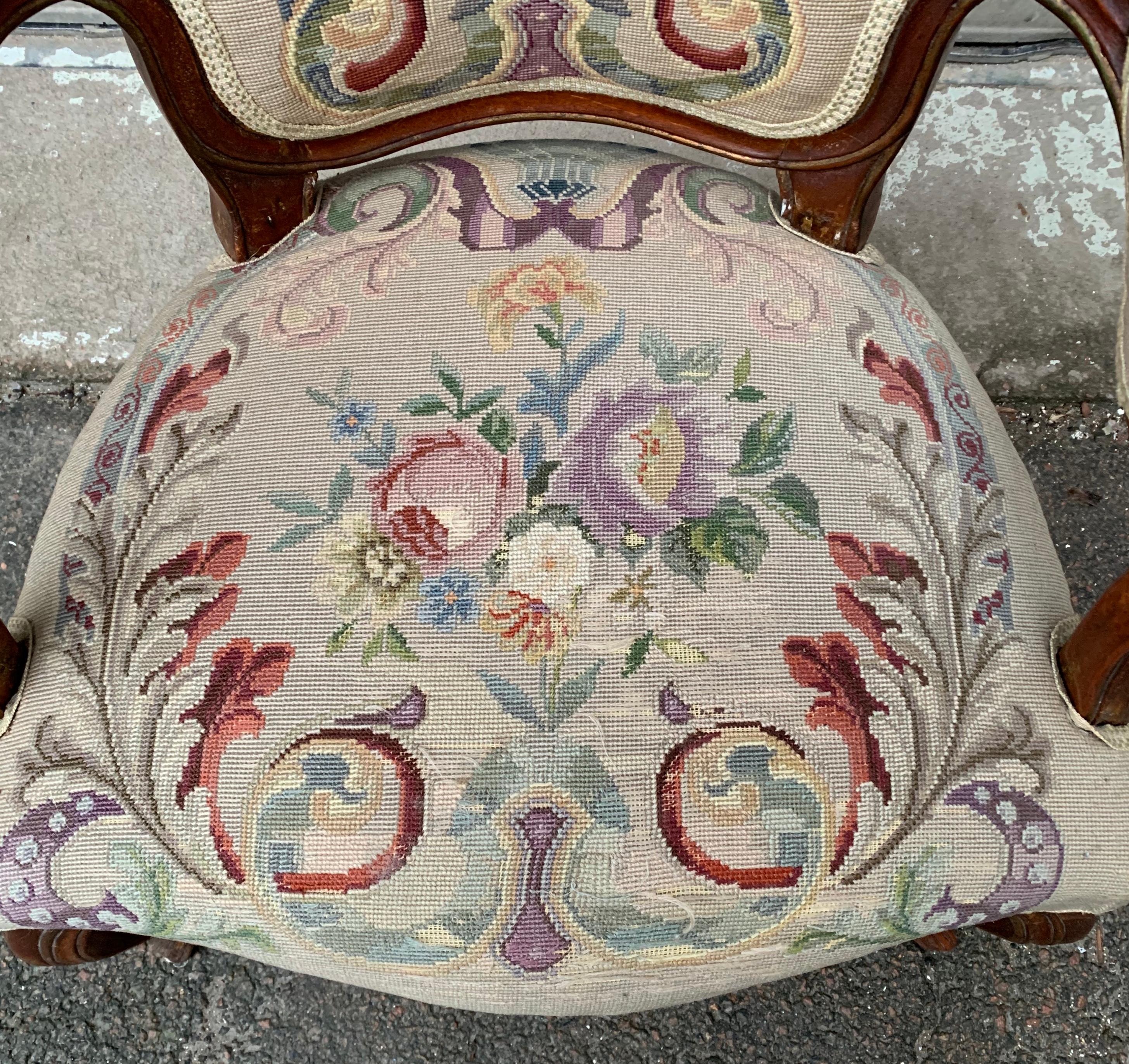 18th Century French Rococo Armchair For Sale 2