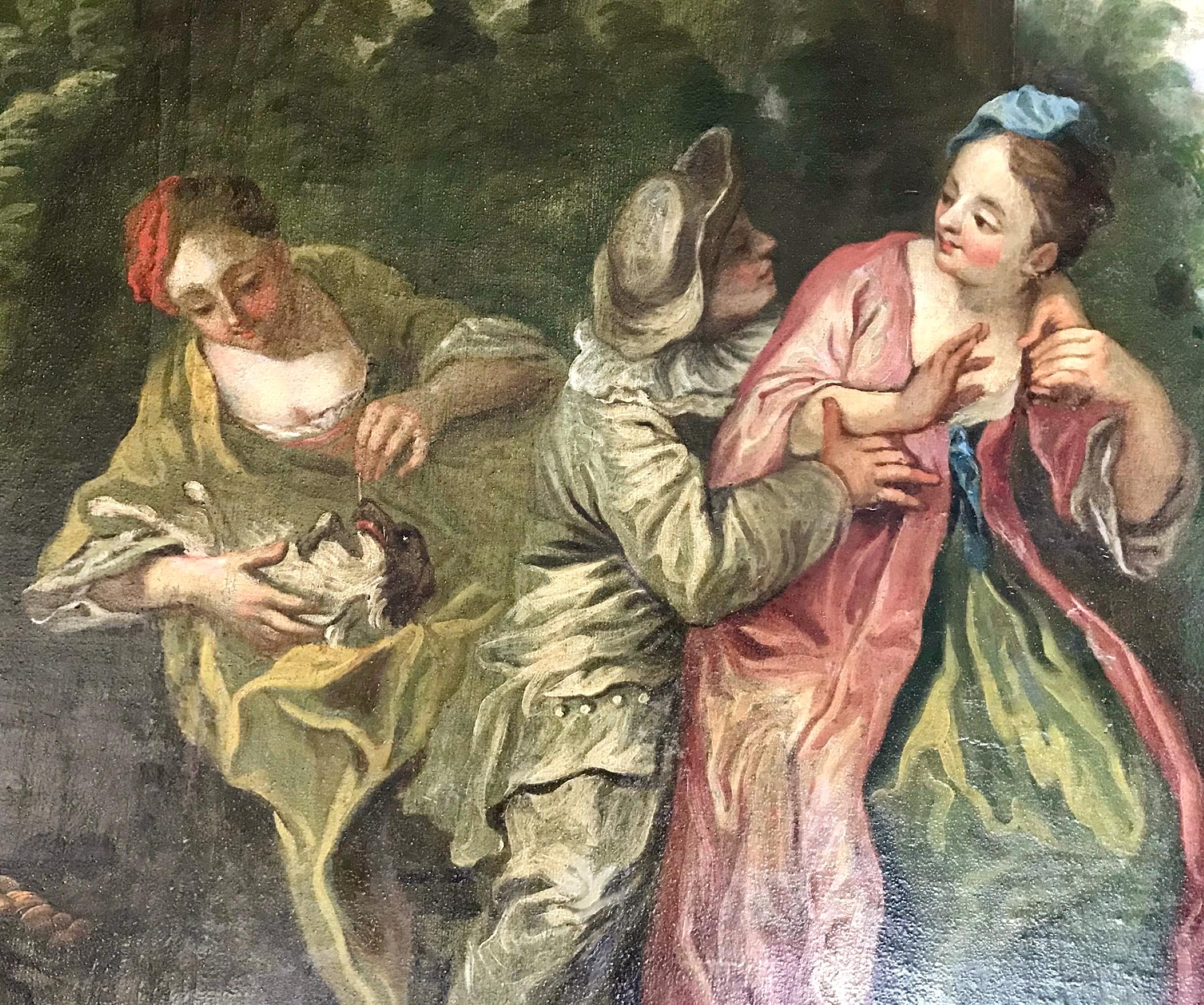 18th Century French Rococo Painting Circle of François Boucher For Sale 4
