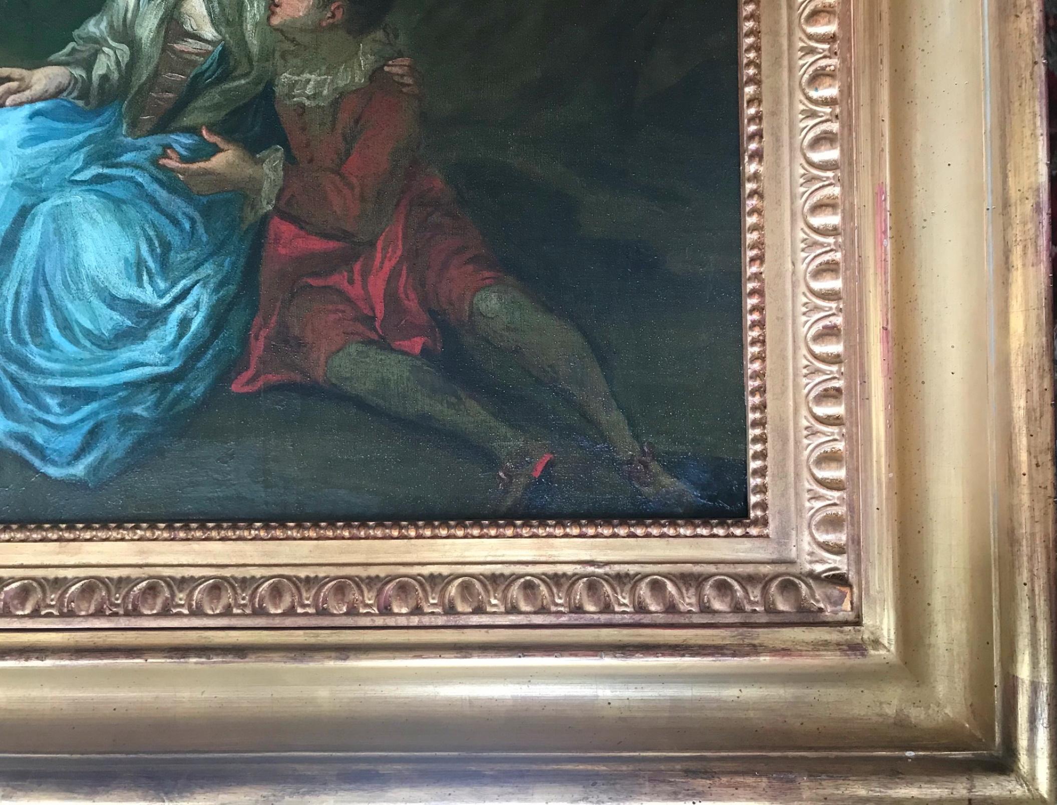 Pintura rococó francesa del siglo XVIII Círculo de François Boucher en Bueno estado para la venta en Vero Beach, FL