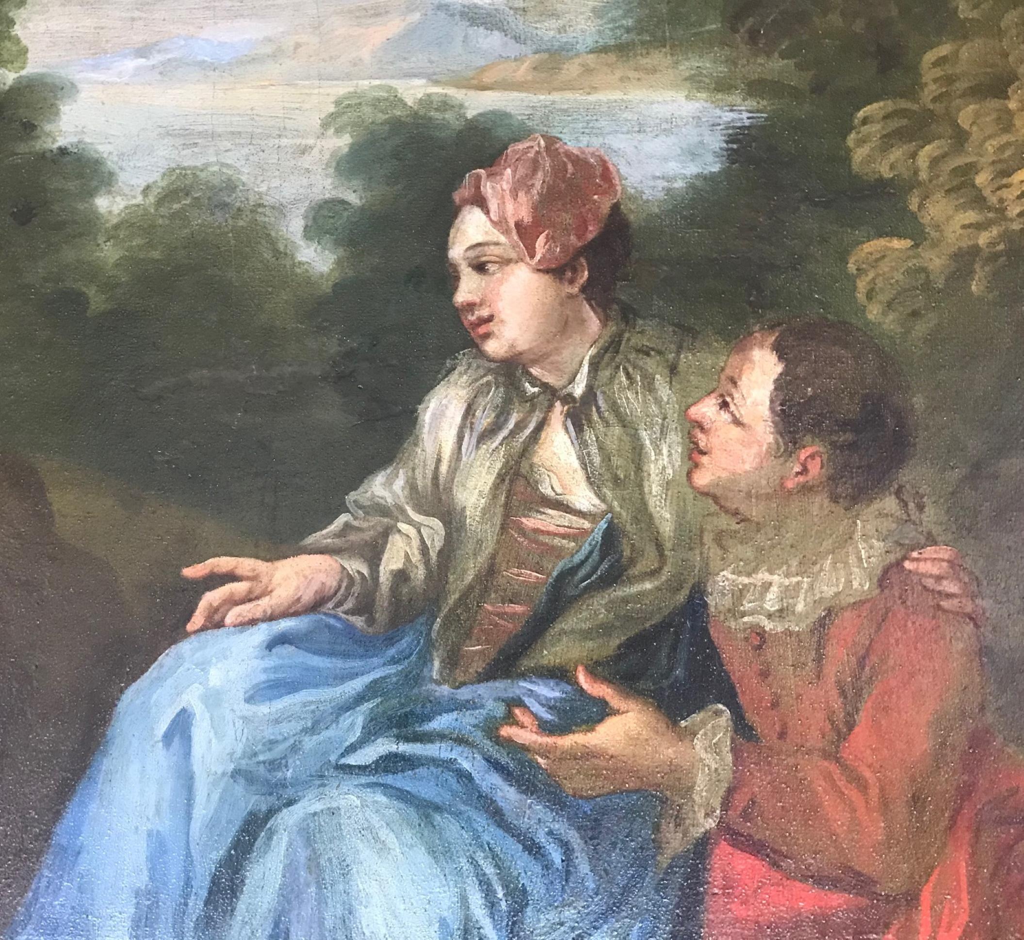 18th Century French Rococo Painting Circle of François Boucher For Sale 2