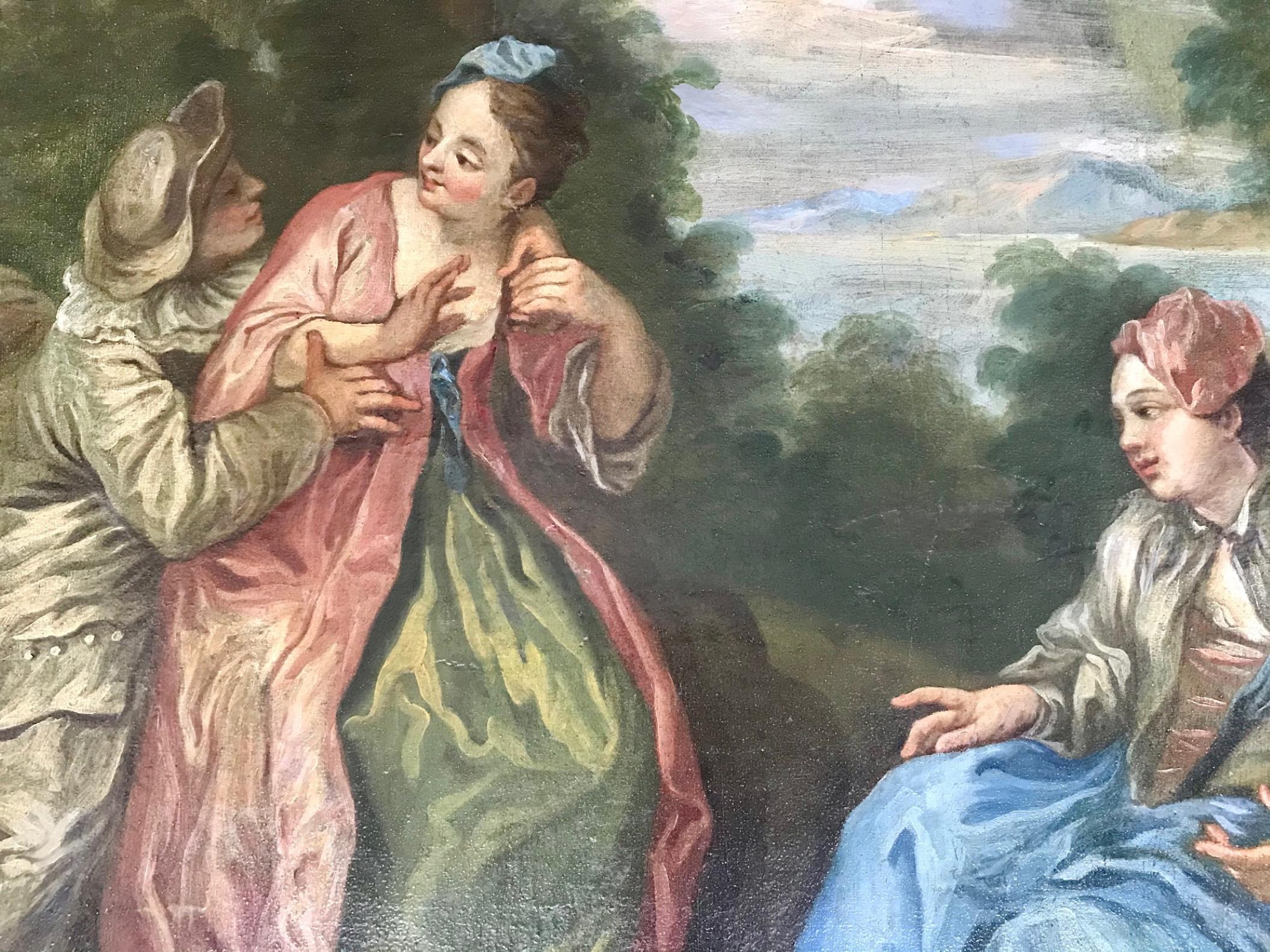 18th Century French Rococo Painting Circle of François Boucher For Sale 1