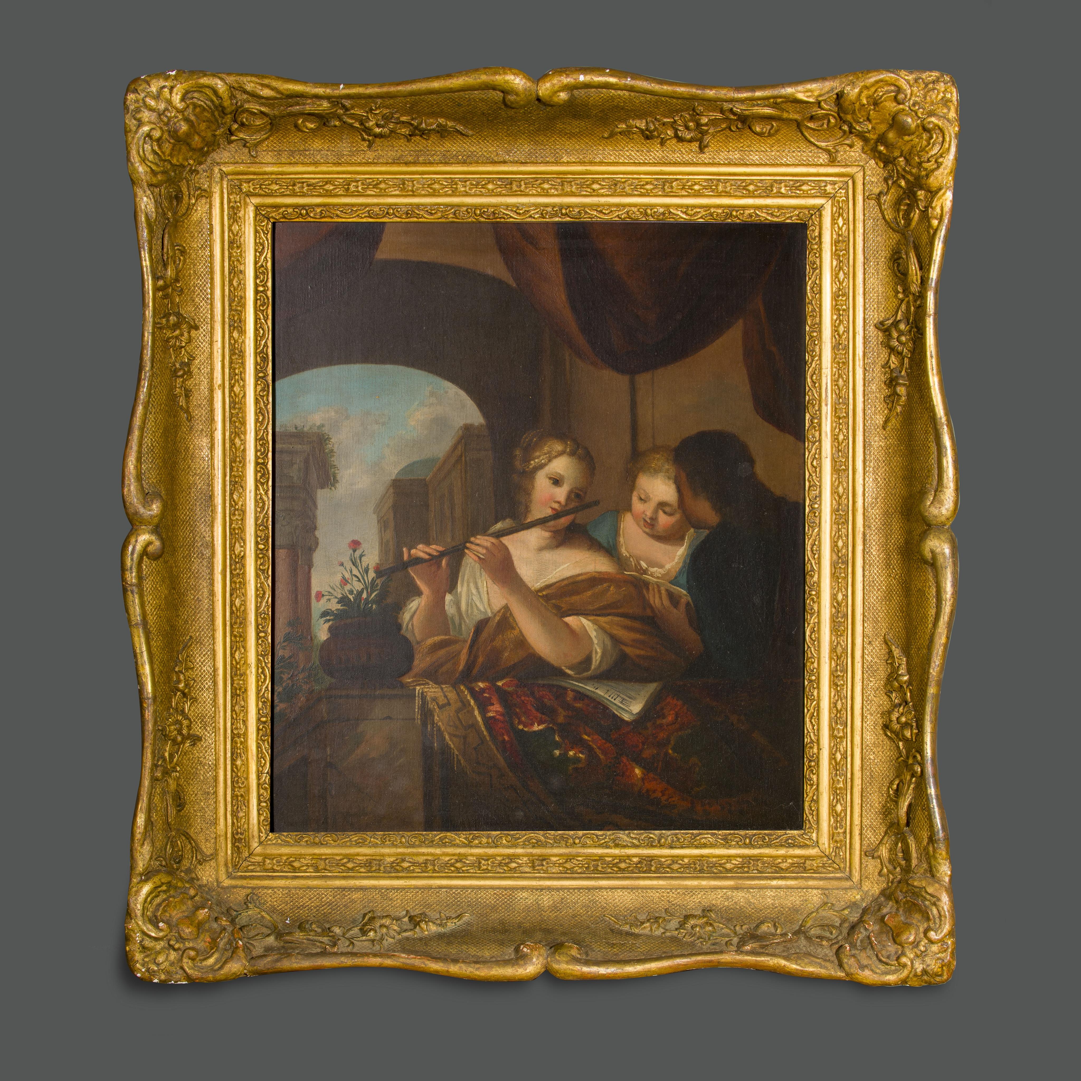 Pittura Rococò francese del XVIII secolo In condizioni buone in vendita a Roma, IT