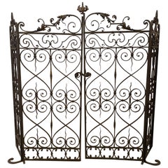 Used 18th Century French Rod Iron Garden Gates