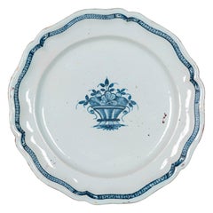 18th Century French Rouen Ceramic Platter