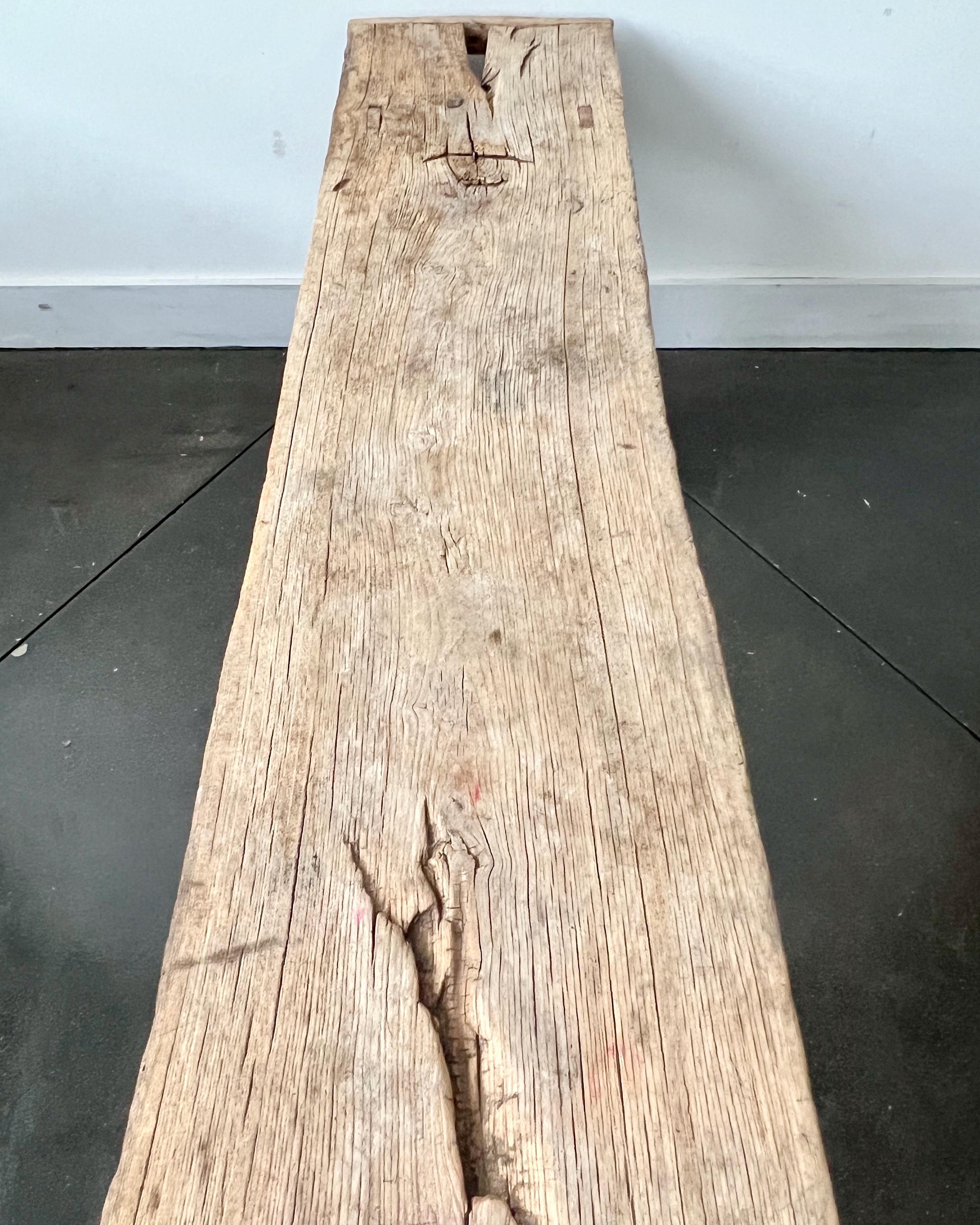 Oak 18th century French Rustic Bench For Sale