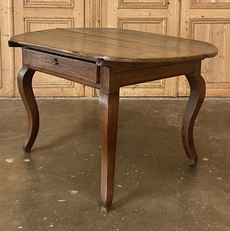 Hand-Crafted 18th Century French Rustic Writing Table For Sale