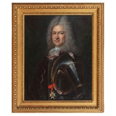 18th Century French School "Bust of a Man in Armor"