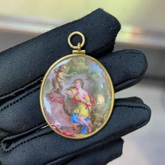 18th-Century French School Enamel Pendant