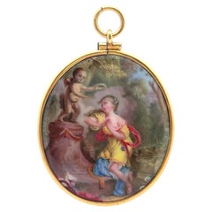 18th-Century French School Enamel Pendant