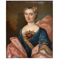 18th Century French School "Portrait" Family Hericart Thury