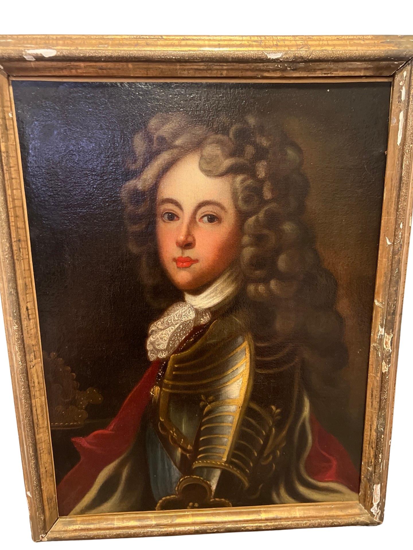 18th Century and Earlier 18th Century, French School Portrait of a Young Philip V, the King of Spain For Sale