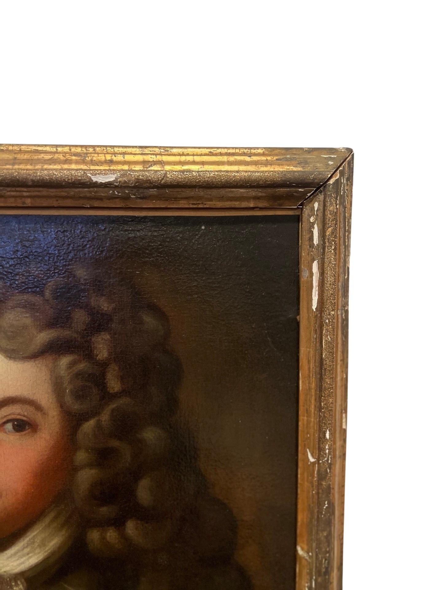 Canvas 18th Century, French School Portrait of a Young Philip V, the King of Spain For Sale