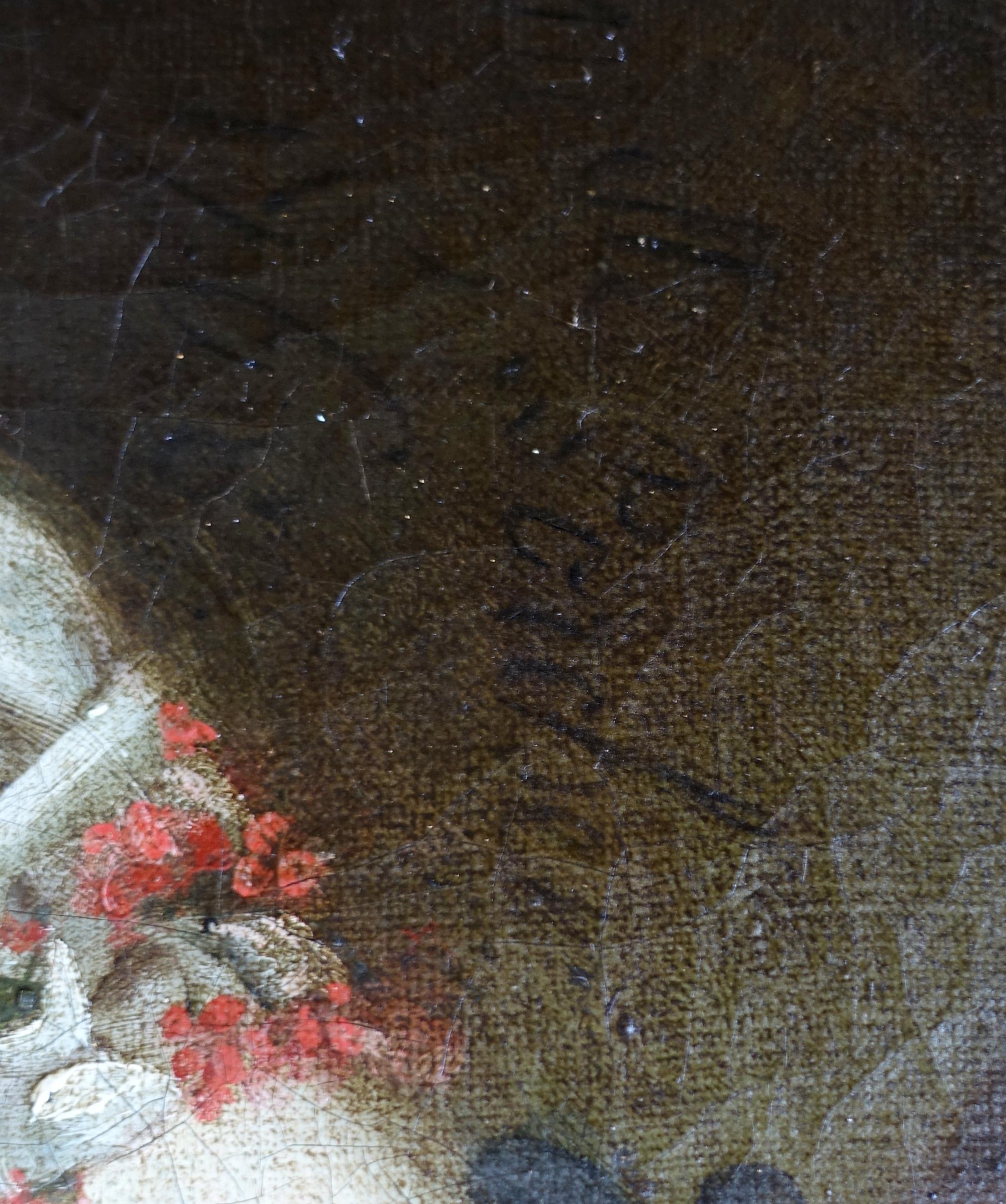 18th century French School : portrait of an aristocrat dated 1768, oil on canvas For Sale 6