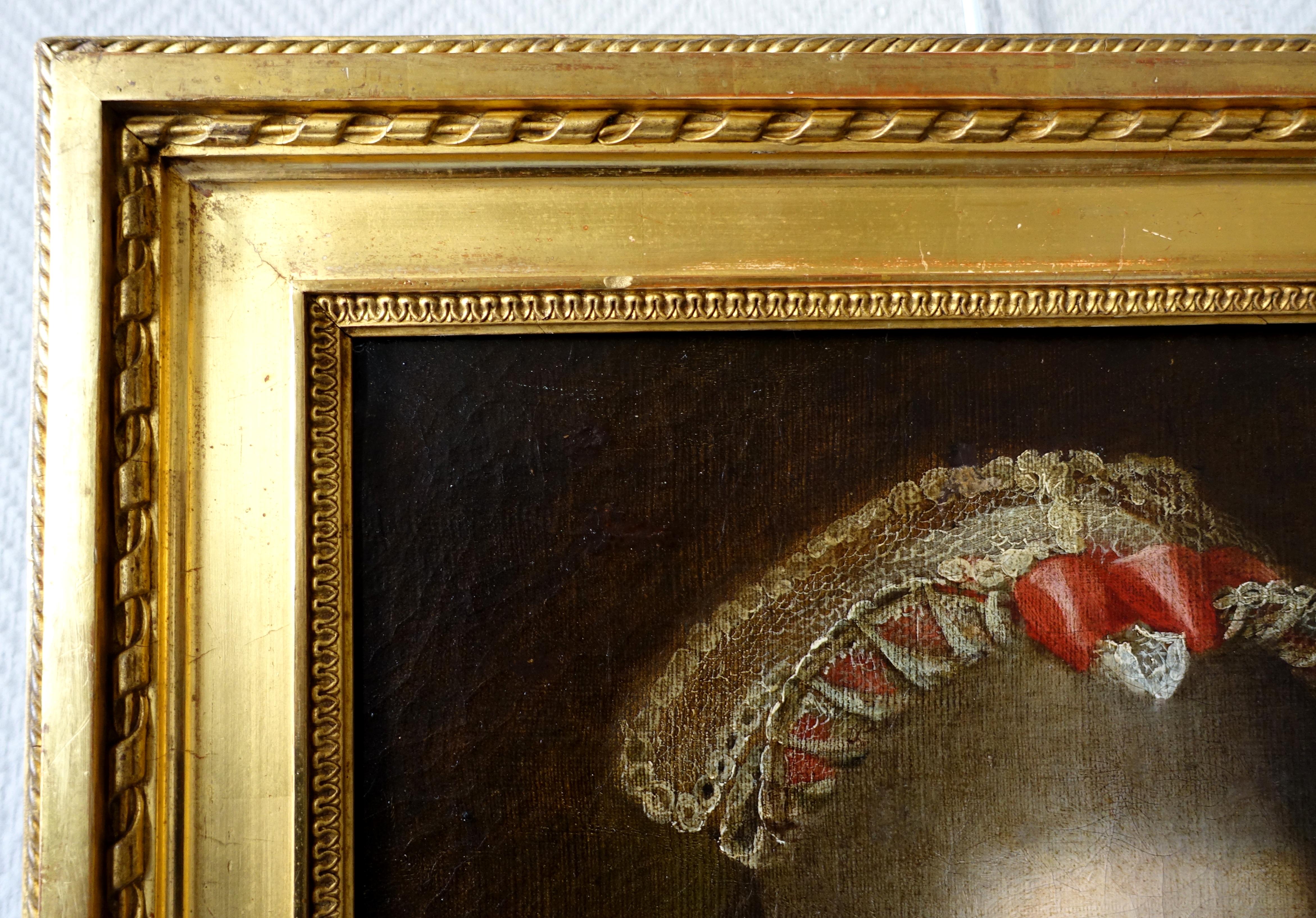 Mid-18th Century 18th century French School : portrait of an aristocrat dated 1768, oil on canvas For Sale