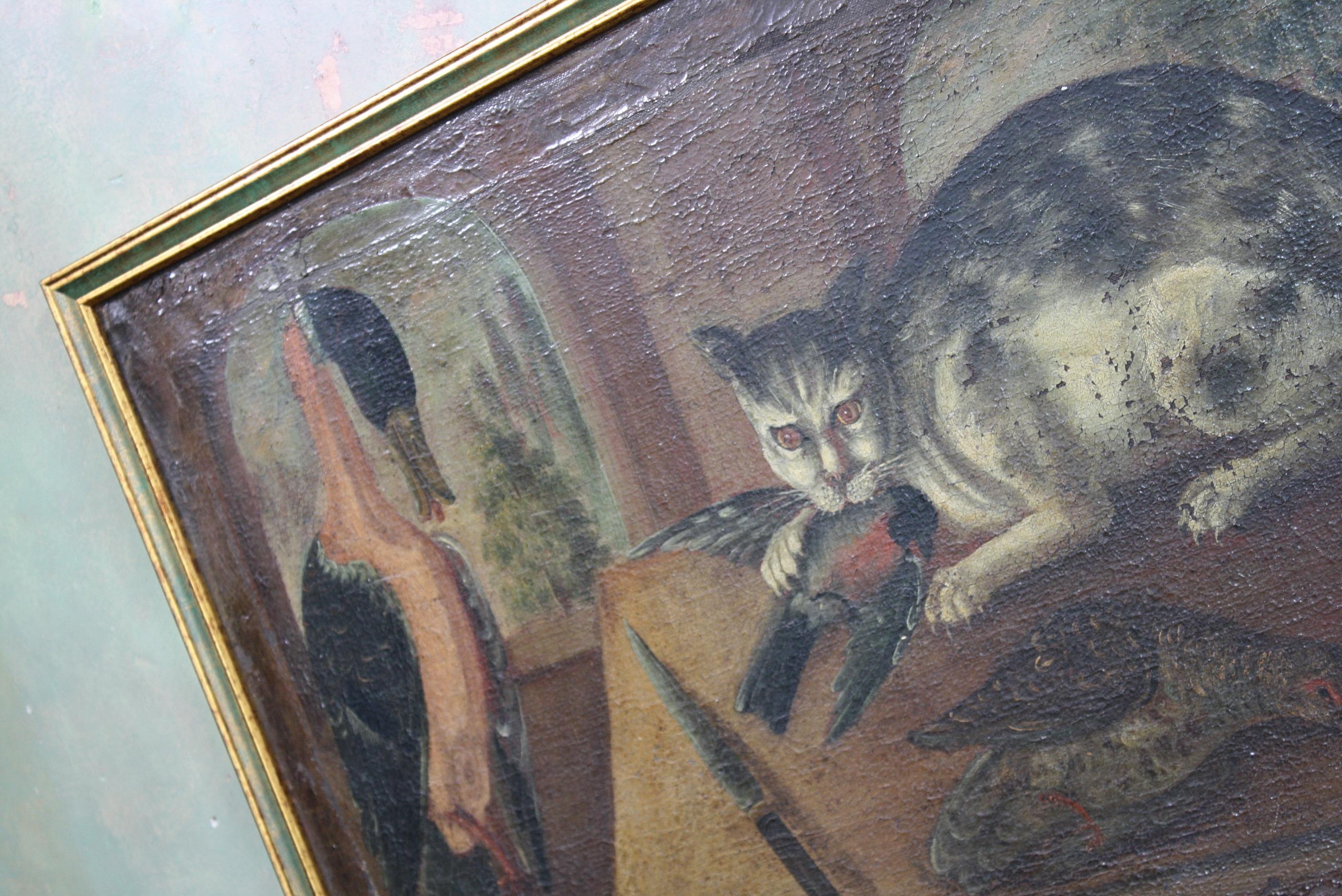 18th century cat painting